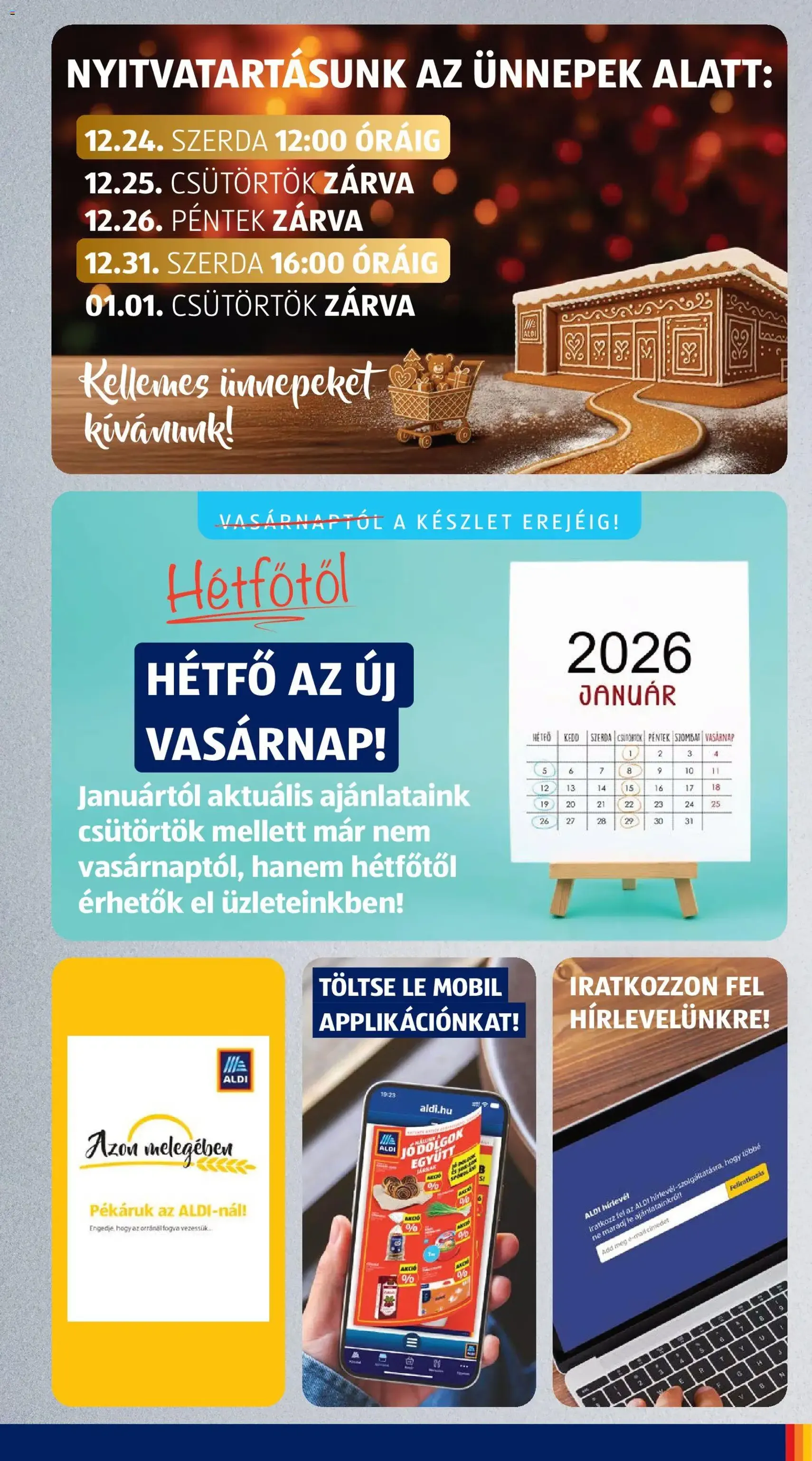 Aldi Akciós újság - 2025.12.18. érvényes szórólap 3 oldal 58 oldalból