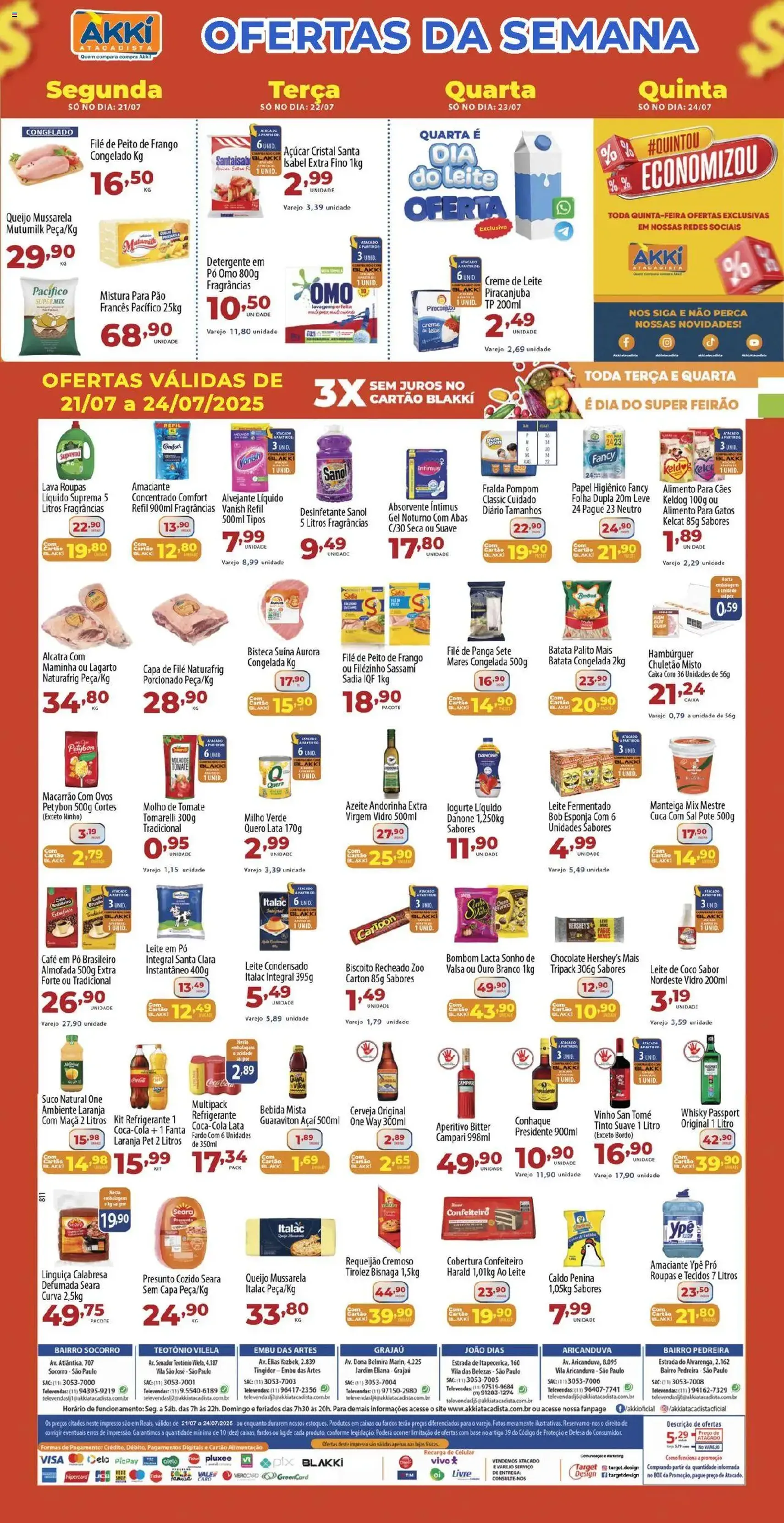 Akki Atacadista - Ofertas da semana - folheto válido a partir de 21/07/2025 página 1 de 1