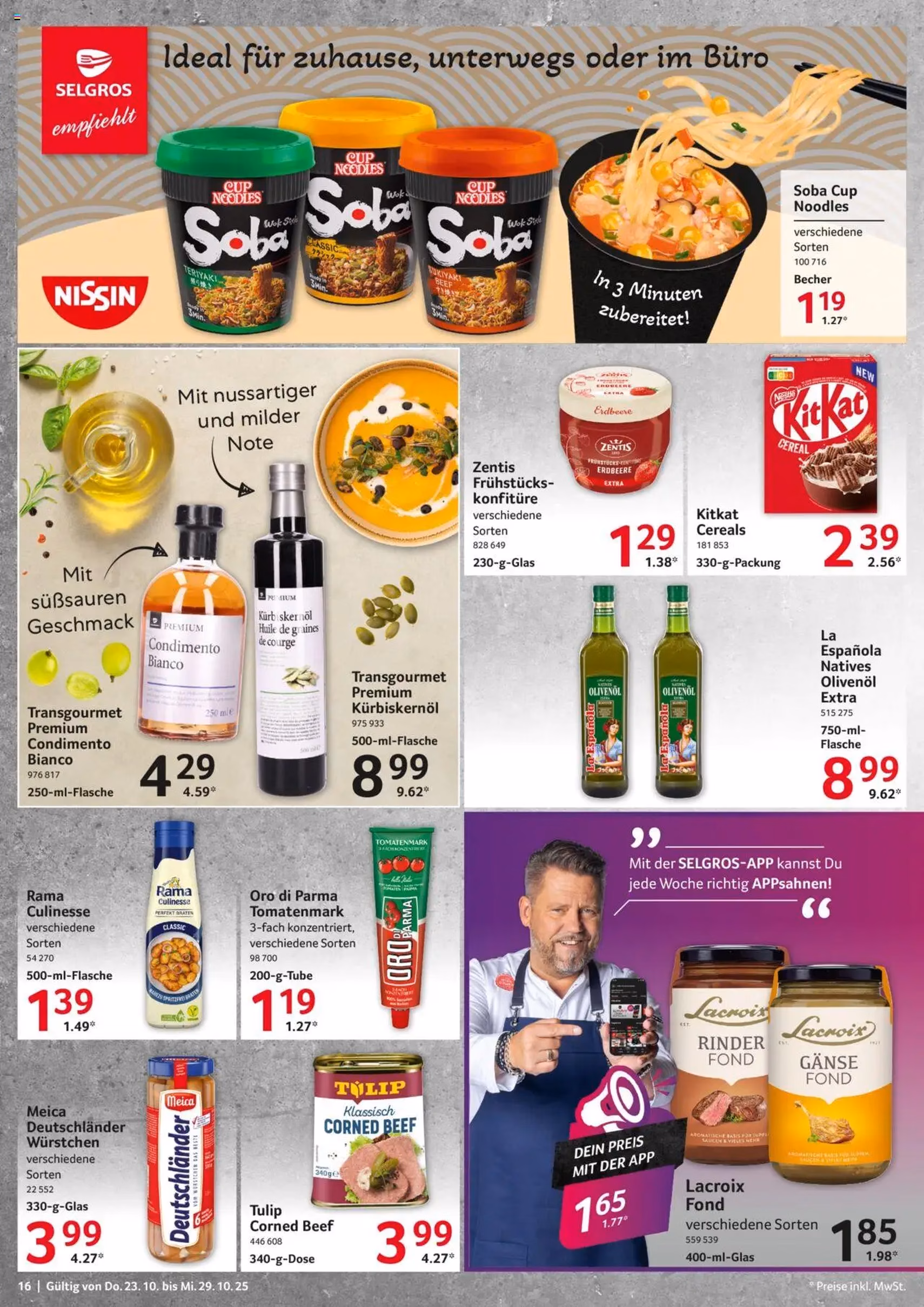 Selgros Prospekt - Gültiger Prospekt ab 23.10.2025, Seite 16 von insgesamt 24 Selgros Prospekt - Gültiger Prospekt ab 23.10.2025, Seite 16 von insgesamt 24