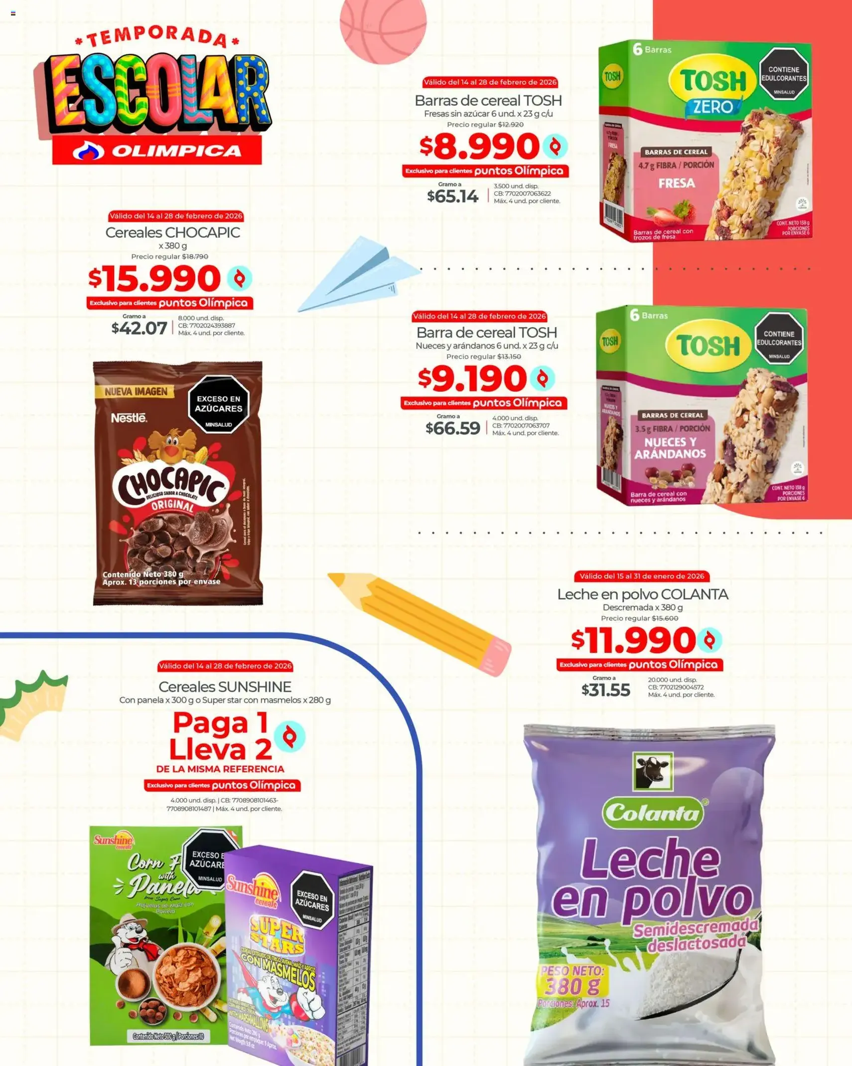 Olímpica - Temporada escolar - folleto válido desde 10/01/2026 página 36 de 37