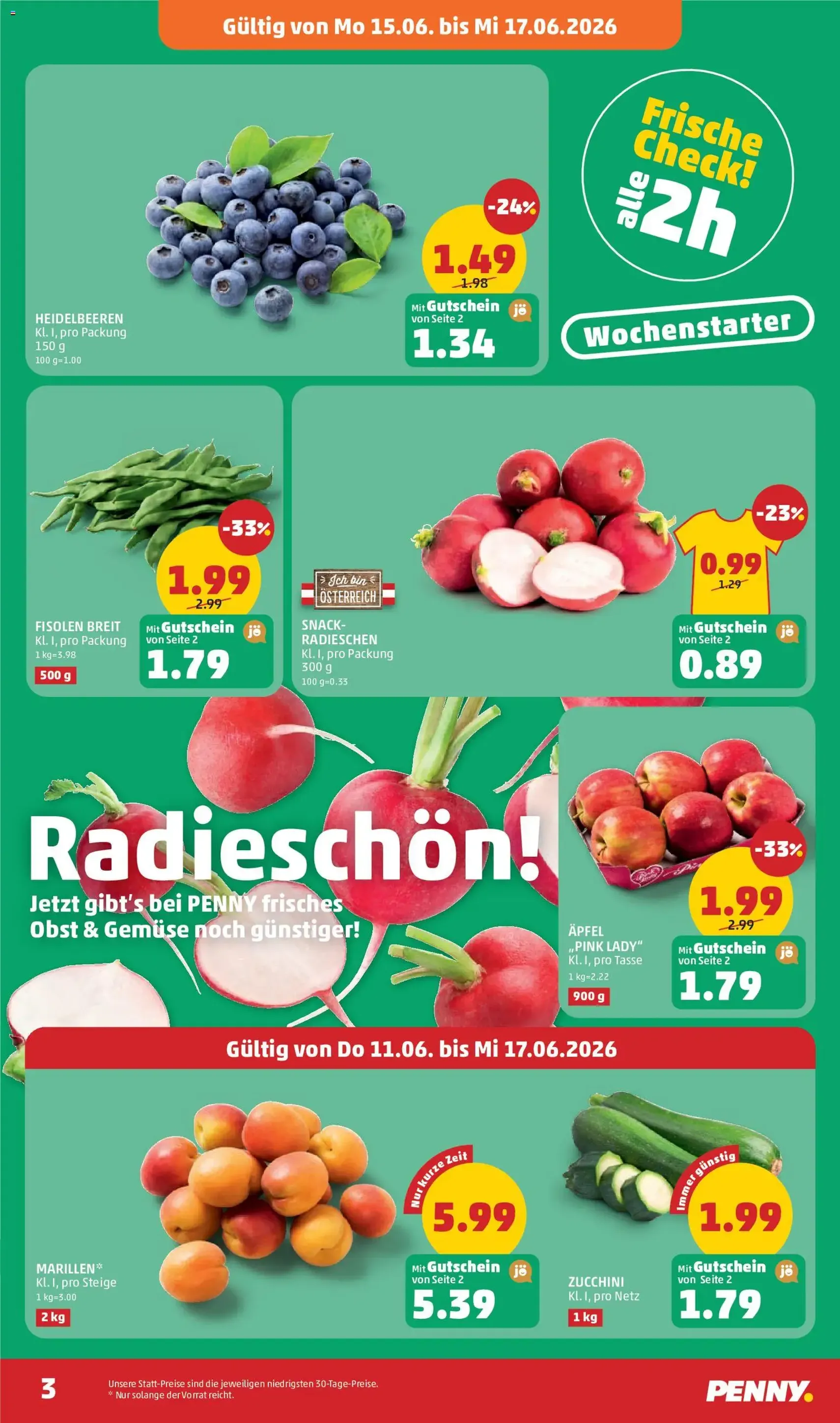 Penny Markt - Flugblatt - Gültiger Prospekt ab 11.06.2026, Seite 3 von insgesamt 32
