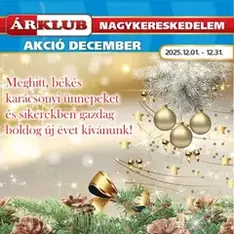ÁRKLUB Akciós újság - szórólap előnézete érvényes 2025.12.01. -tól