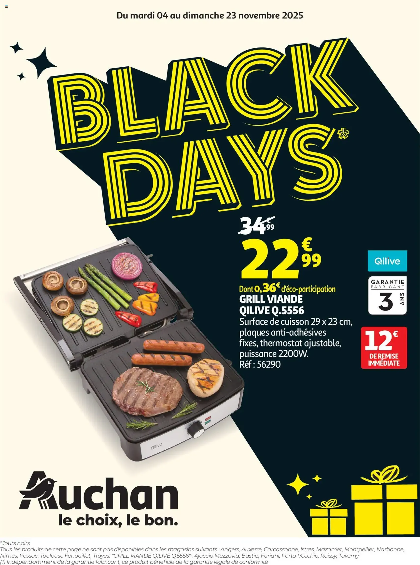 Auchan Black Friday - brochure valable à partir du 04/11/2025, page 1 sur 8