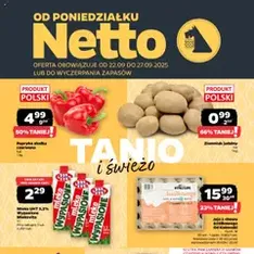 Netto gazetka - Spożywcza - podgląd gazetki ważnej od 22.09.2025