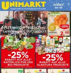 Unimarkt Flugblatt - Prospekt Vorschau gültig ab 03.12.2025