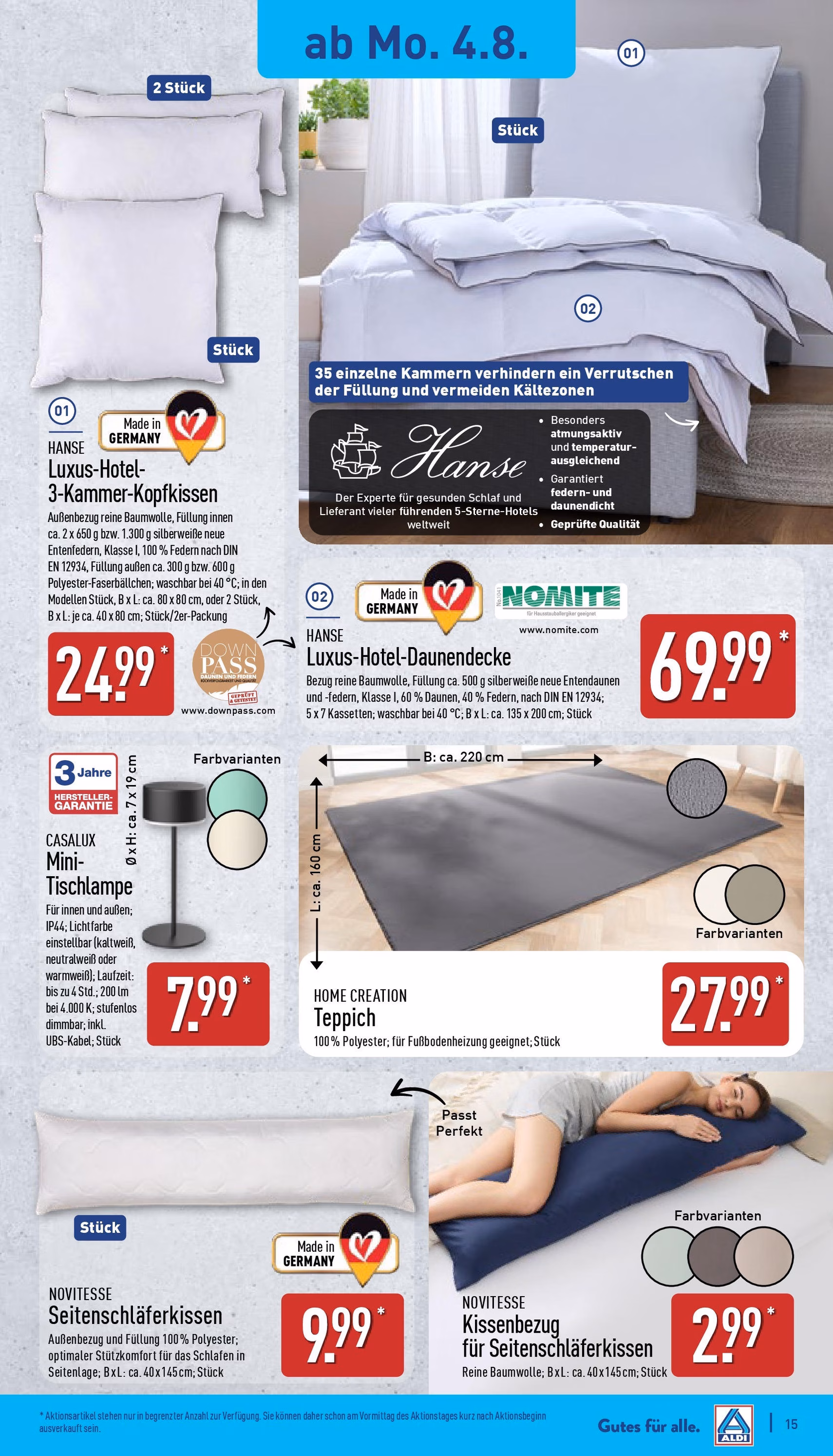 Aldi Prospekt - Gültiger Prospekt ab 04.08.2025, Seite 15 von insgesamt 45