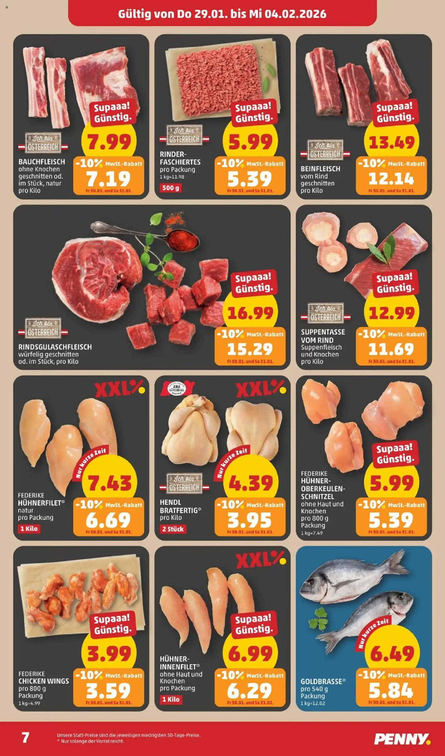 Penny Markt Flugblatt - Gültiger Prospekt ab 29.01.2026, Seite 7 von insgesamt 32