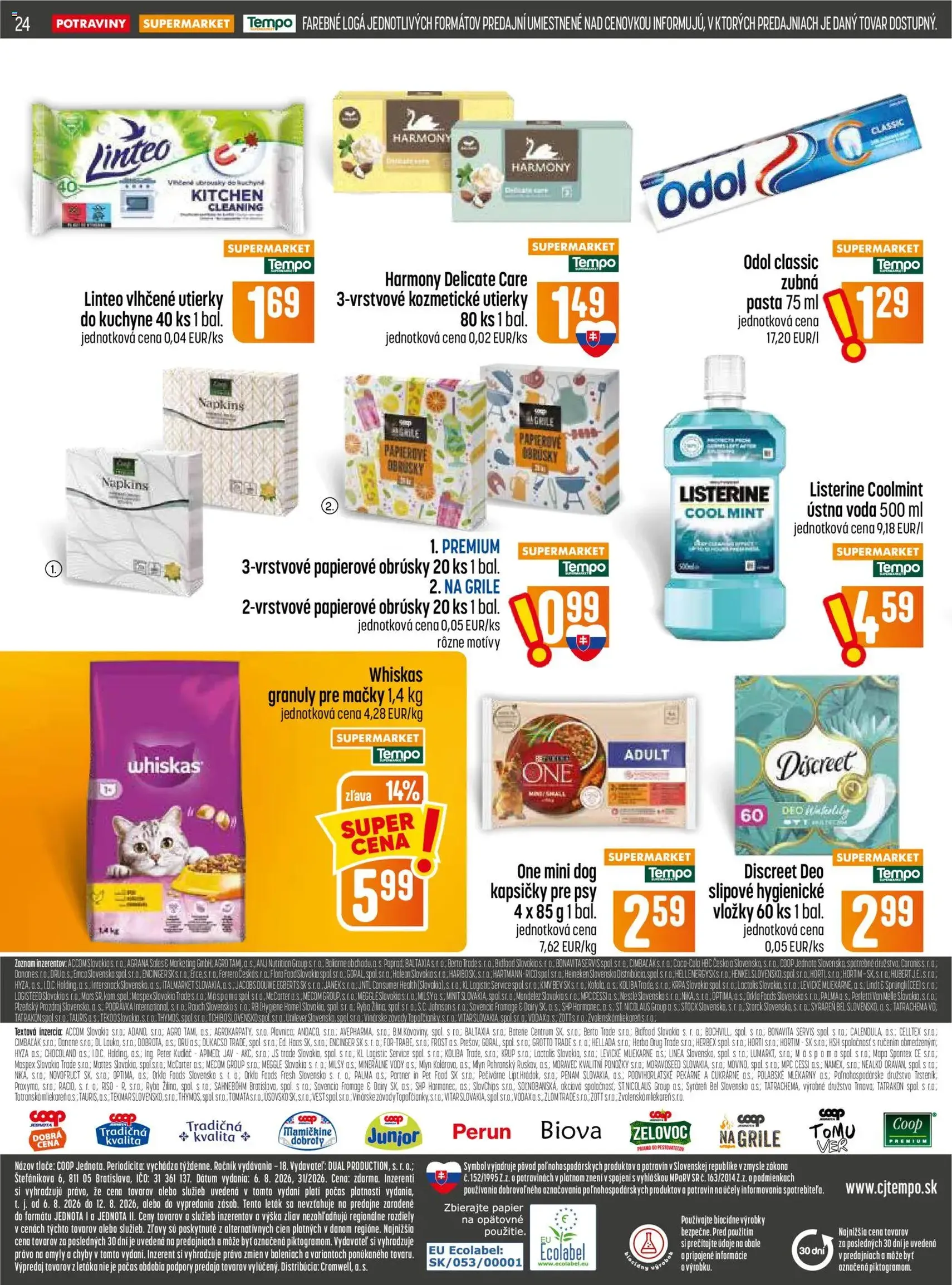 COOP Jednota leták - platný leták od 06.08.2026 strana 24 z 28