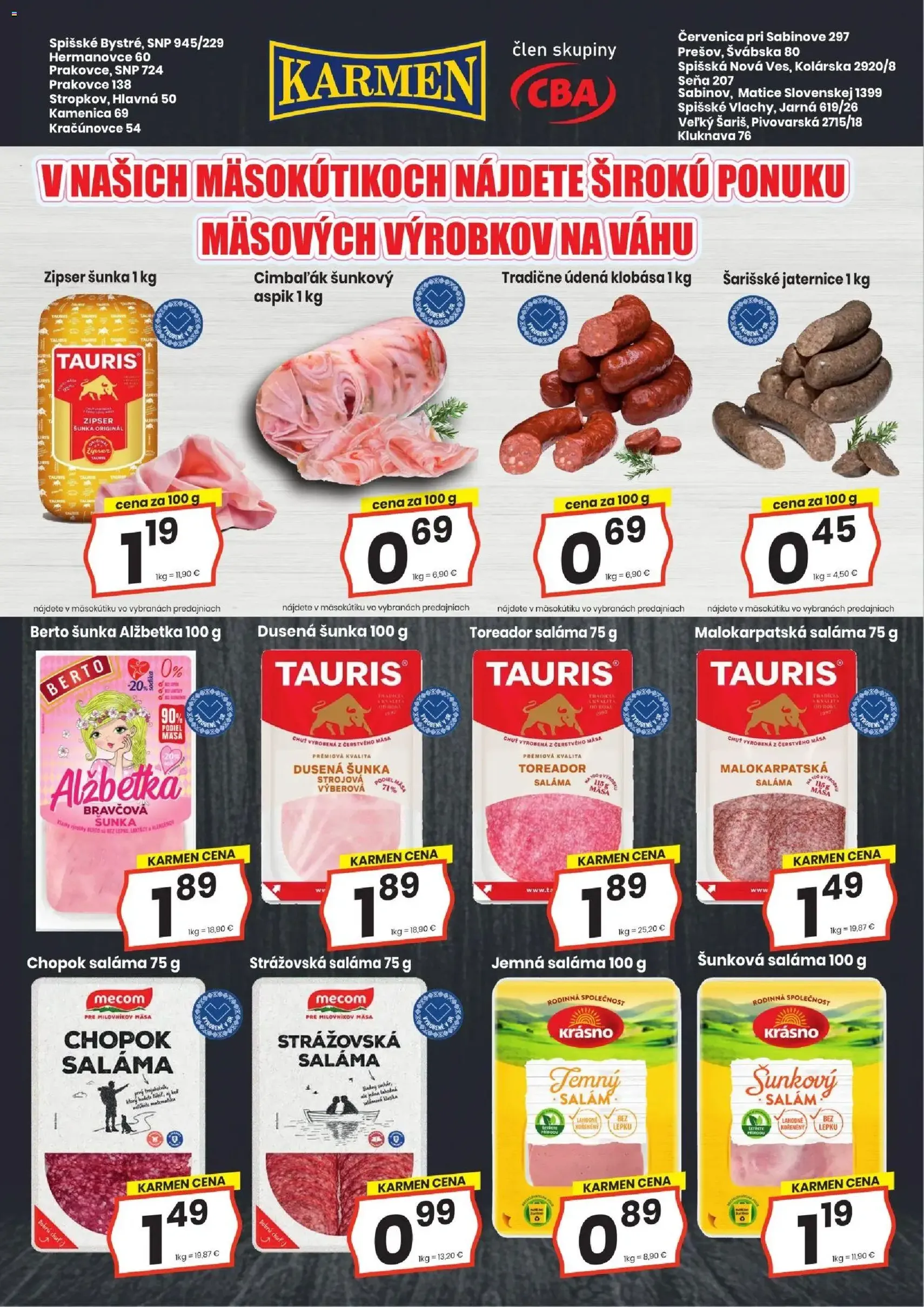 KARMEN CBA leták - platný leták od 19.02.2026 strana 4 z 16