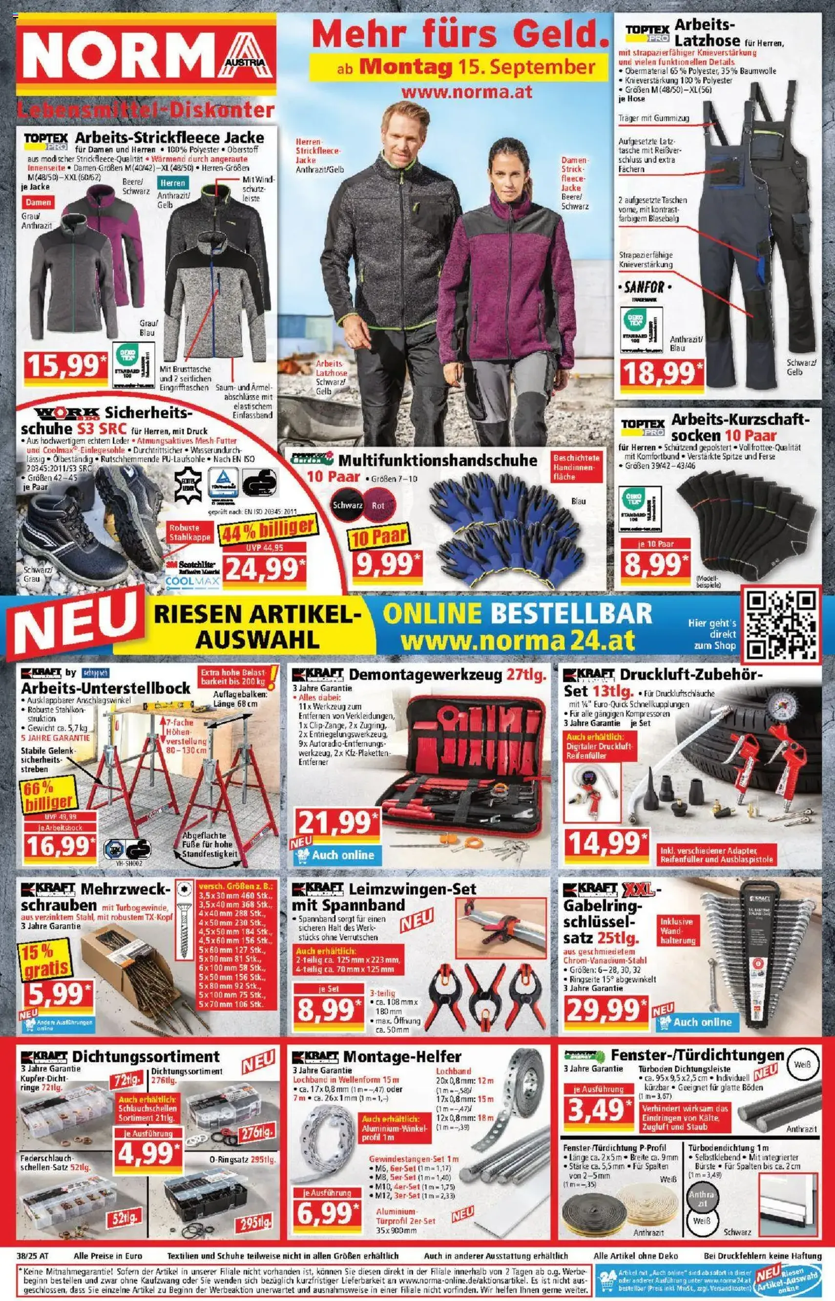 Norma Flugblatt - Gültiger Prospekt ab 08.09.2025, Seite 1 von insgesamt 18