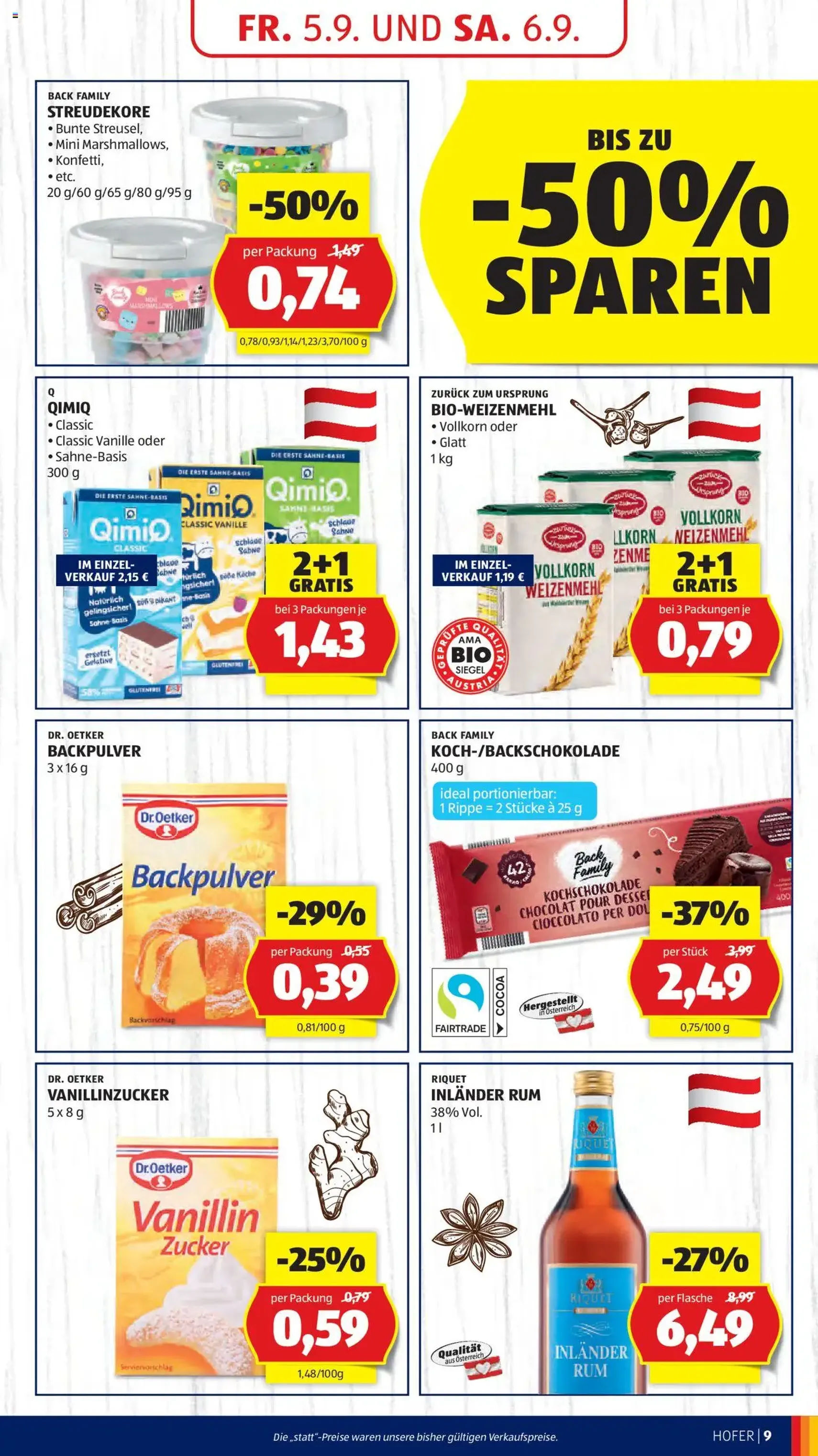 Hofer Flugblatt - Gültiger Prospekt ab 05.09.2025, Seite 11 von insgesamt 45 Hofer Flugblatt - Gültiger Prospekt ab 05.09.2025, Seite 11 von insgesamt 45