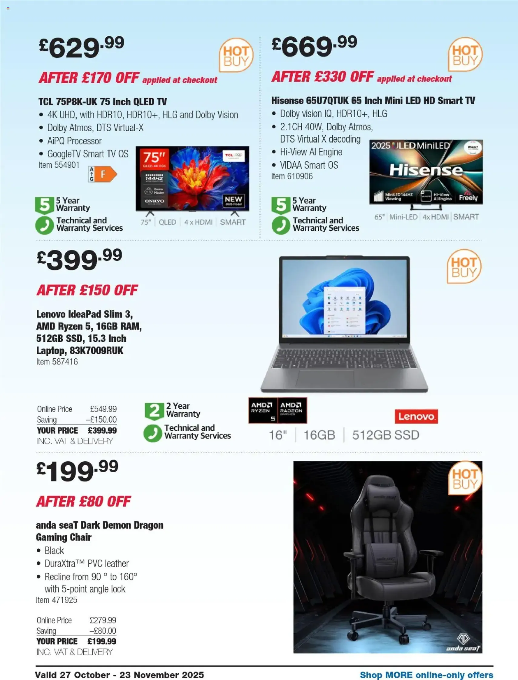 Costco - ENGLAND ONLY - valid flyer from 27/10/2025, page 25 of 35