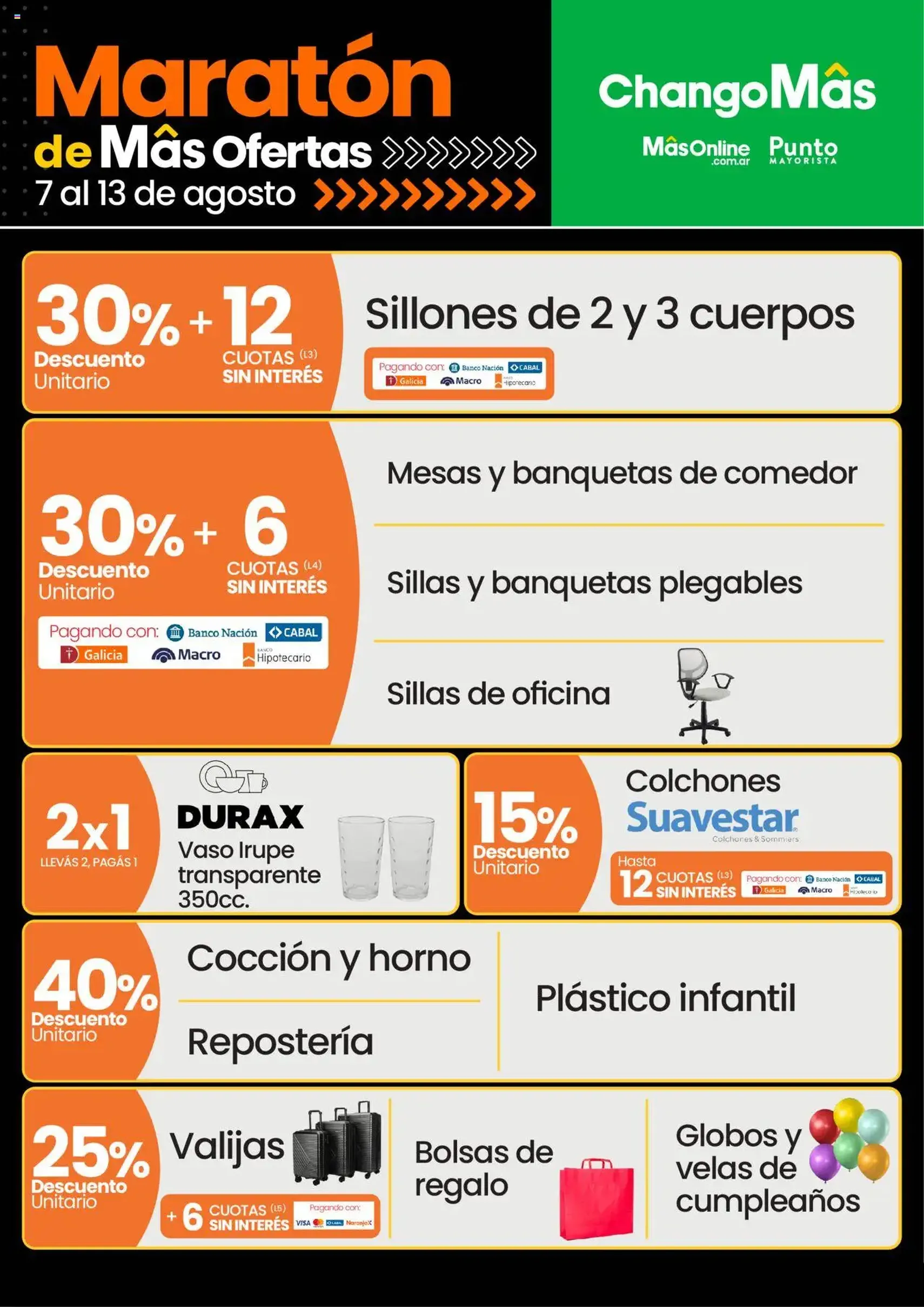 Changomas ofertas - folleto válido desde 07/08/2025 página 6 de 16 Changomas ofertas - folleto válido desde 07/08/2025 página 6 de 16