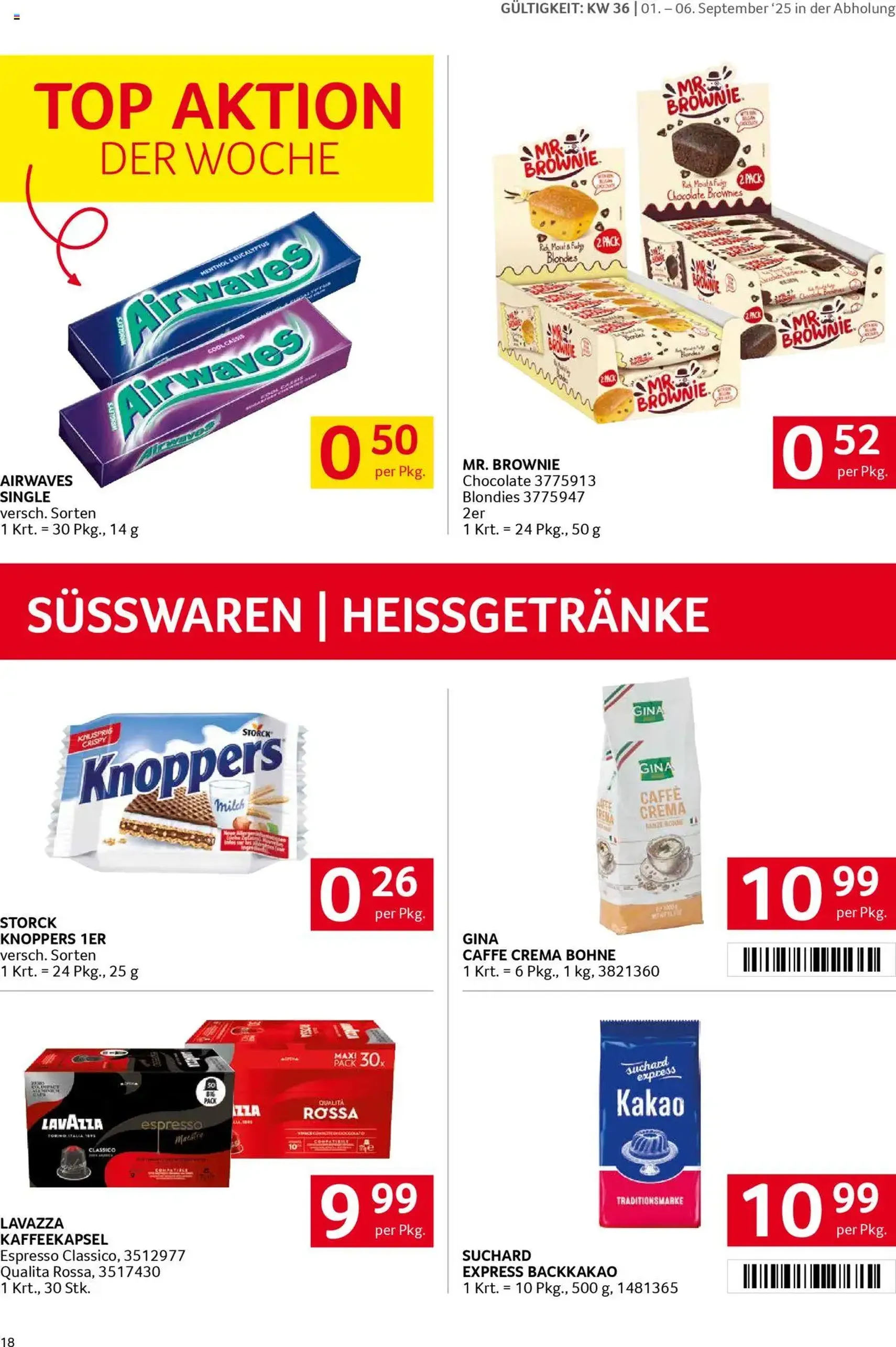 Transgourmet Flugblatt - Gültiger Prospekt ab 31.08.2025, Seite 18 von insgesamt 32 Transgourmet Flugblatt - Gültiger Prospekt ab 31.08.2025, Seite 18 von insgesamt 32