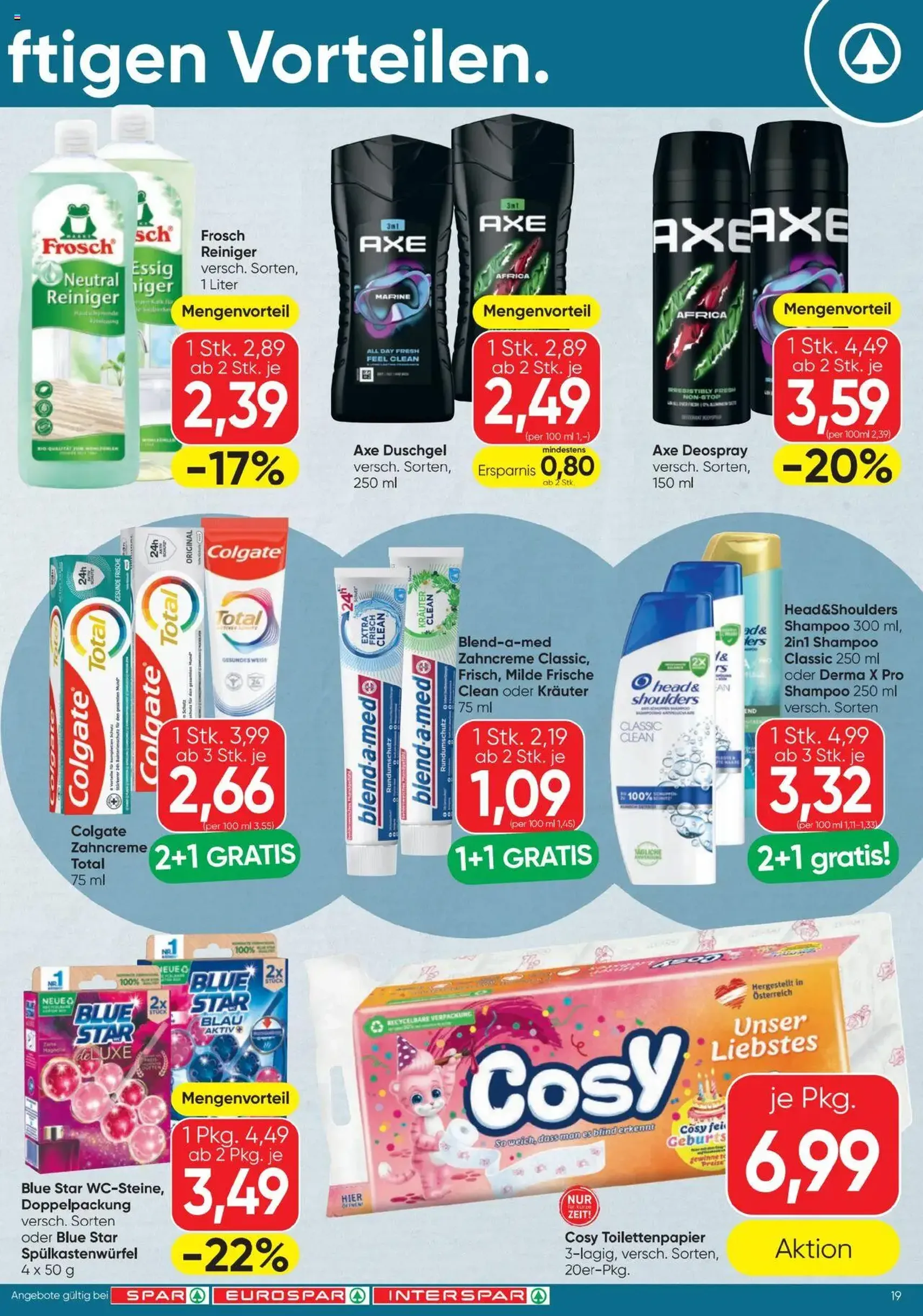 Spar Flugblatt - Gültiger Prospekt ab 31.07.2025, Seite 19 von insgesamt 20 Spar Flugblatt - Gültiger Prospekt ab 31.07.2025, Seite 19 von insgesamt 20