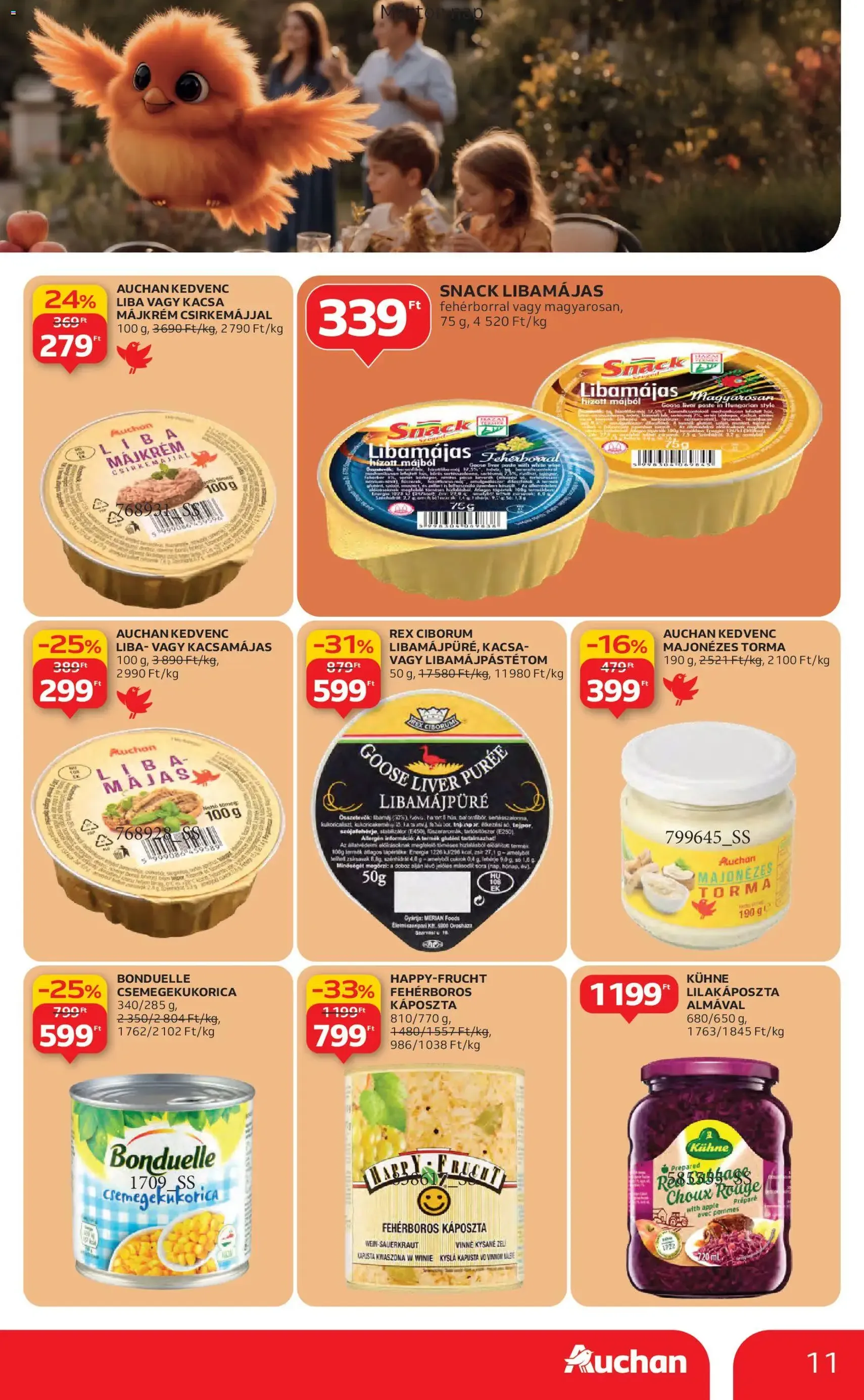 Auchan Akciós újság - 2025.10.30. érvényes szórólap 11 oldal 58 oldalból Auchan Akciós újság - 2025.10.30. érvényes szórólap 11 oldal 58 oldalból