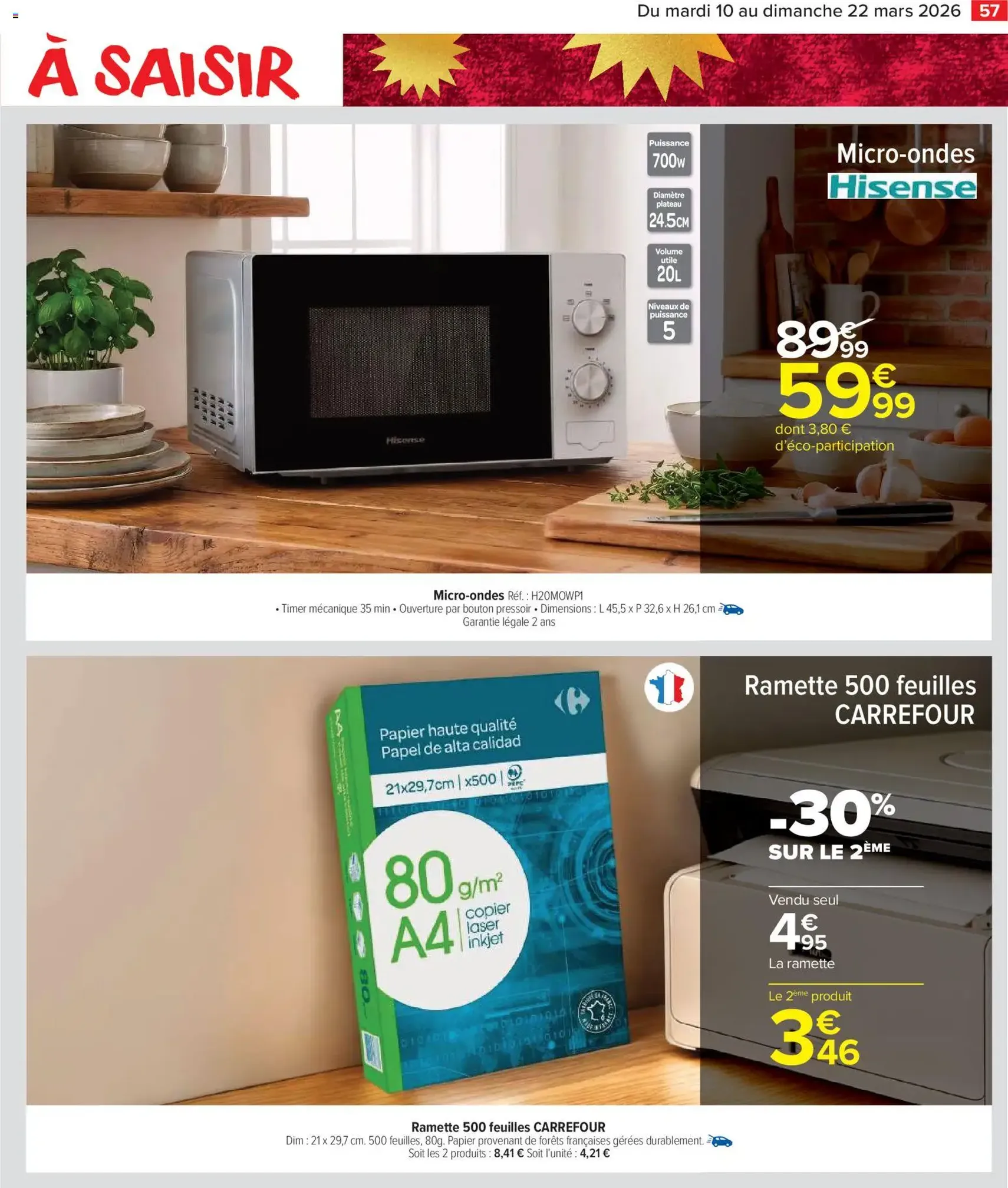Carrefour Market catalogue semaine 11 - brochure valable à partir du 10/03/2026, page 59 sur 62