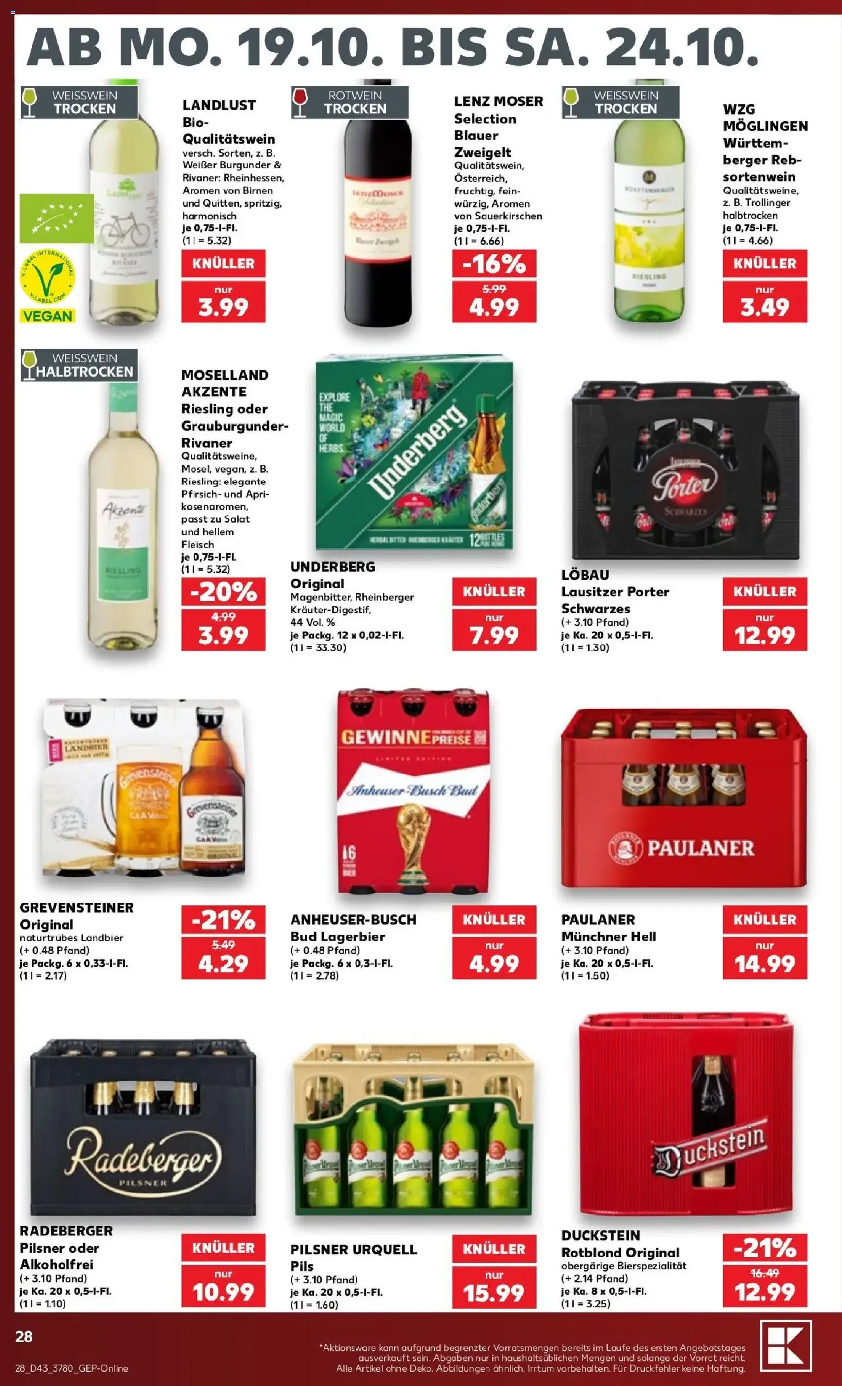 Kaufland Prospekt - Gültiger Prospekt ab 19.10.2026, Seite 28 von insgesamt 68