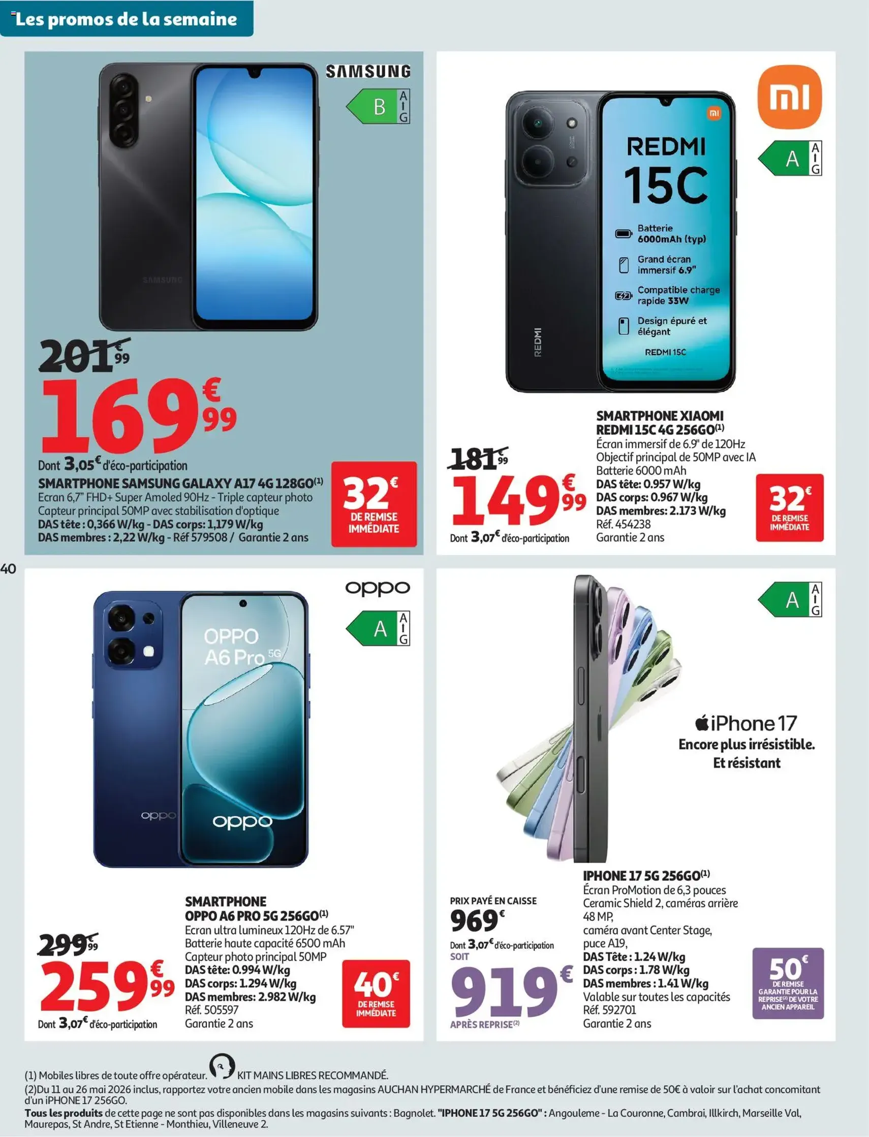 Auchan folder / publicité - geldige folder vanaf 12/05/2026 pagina 40 van 46
