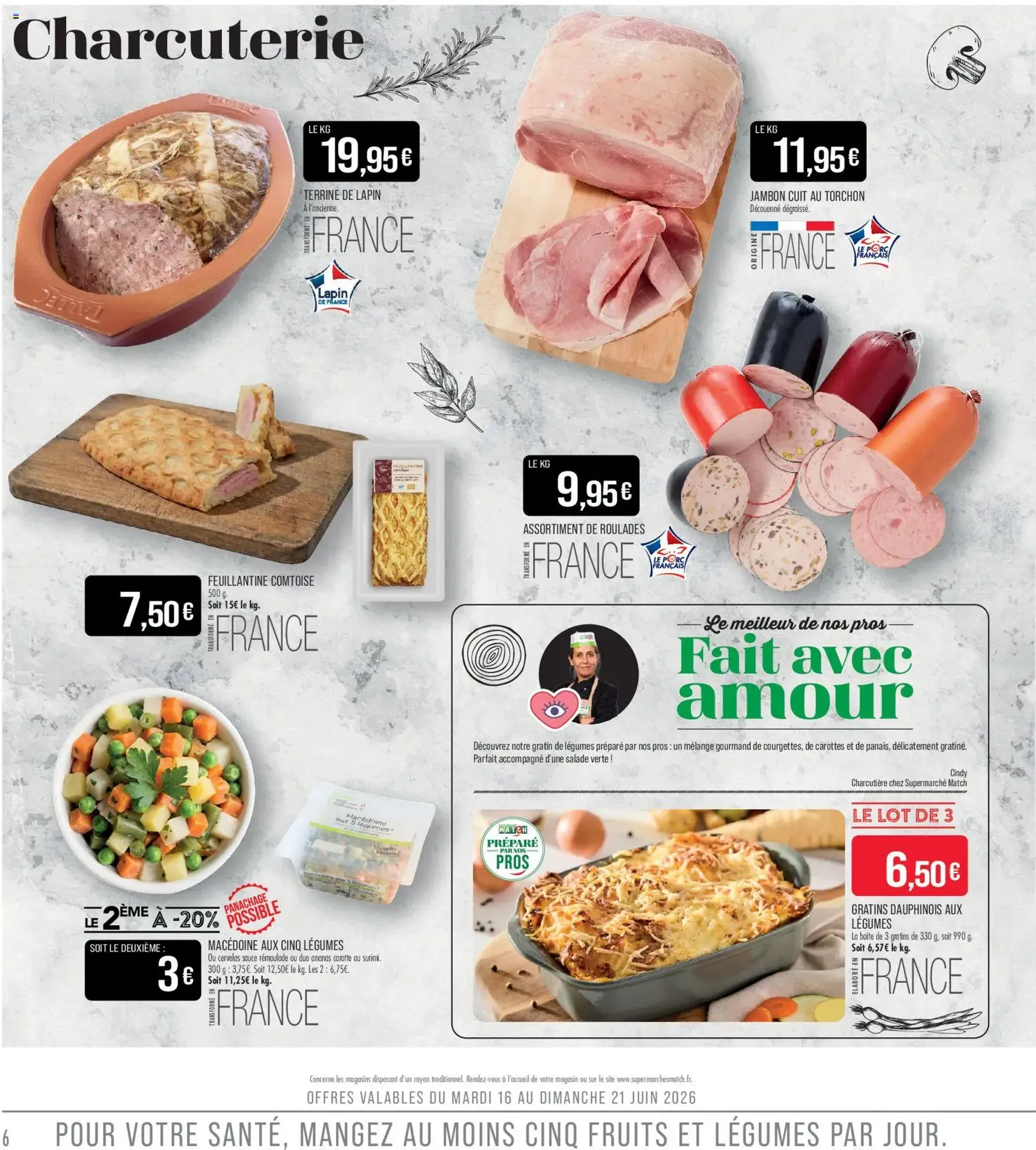 Match Supermarché catalogue - brochure valable à partir du 16/06/2026, page 6 sur 24
