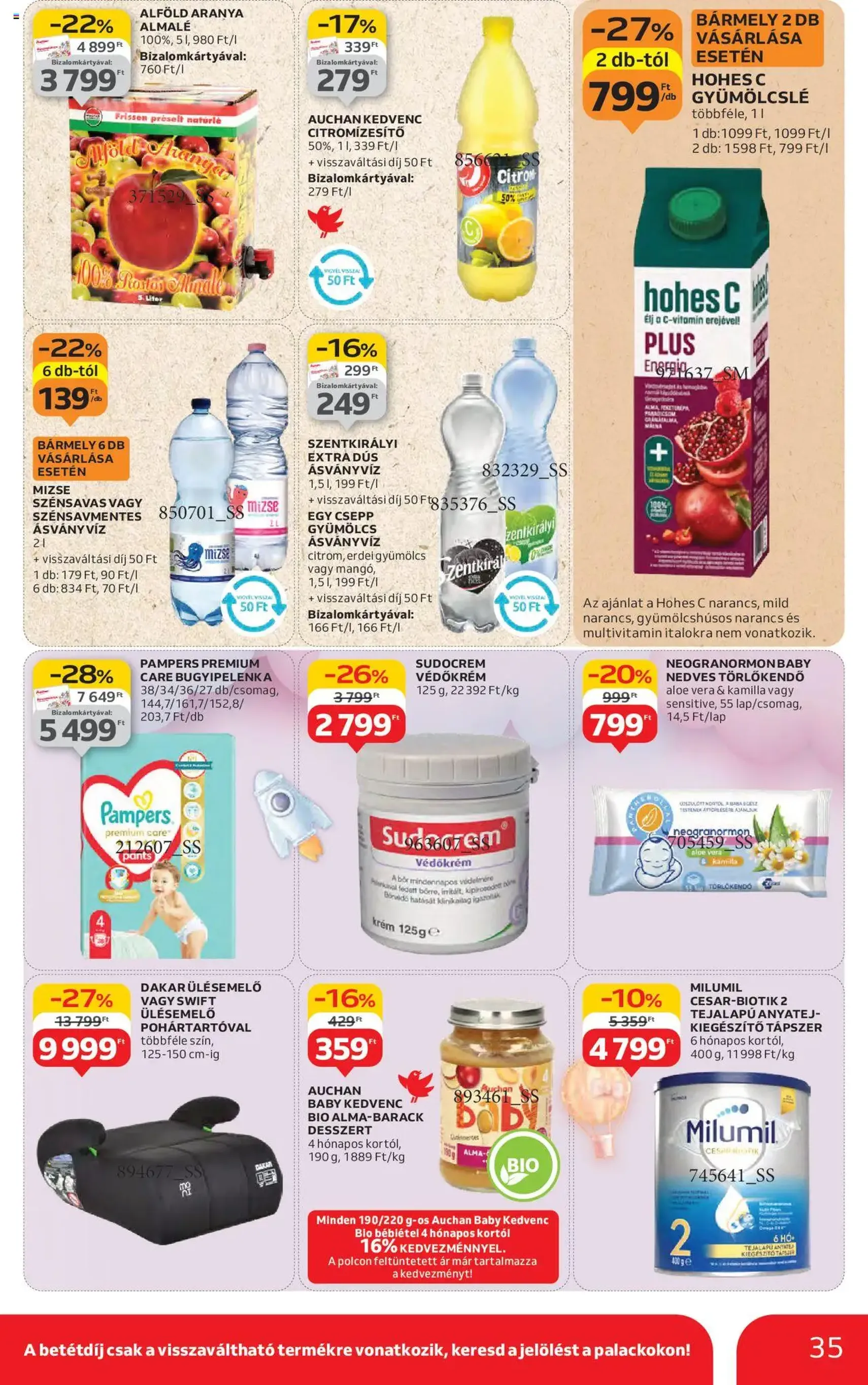 Auchan Akciós újság - 2025.08.14. érvényes szórólap 35 oldal 54 oldalból Auchan Akciós újság - 2025.08.14. érvényes szórólap 35 oldal 54 oldalból