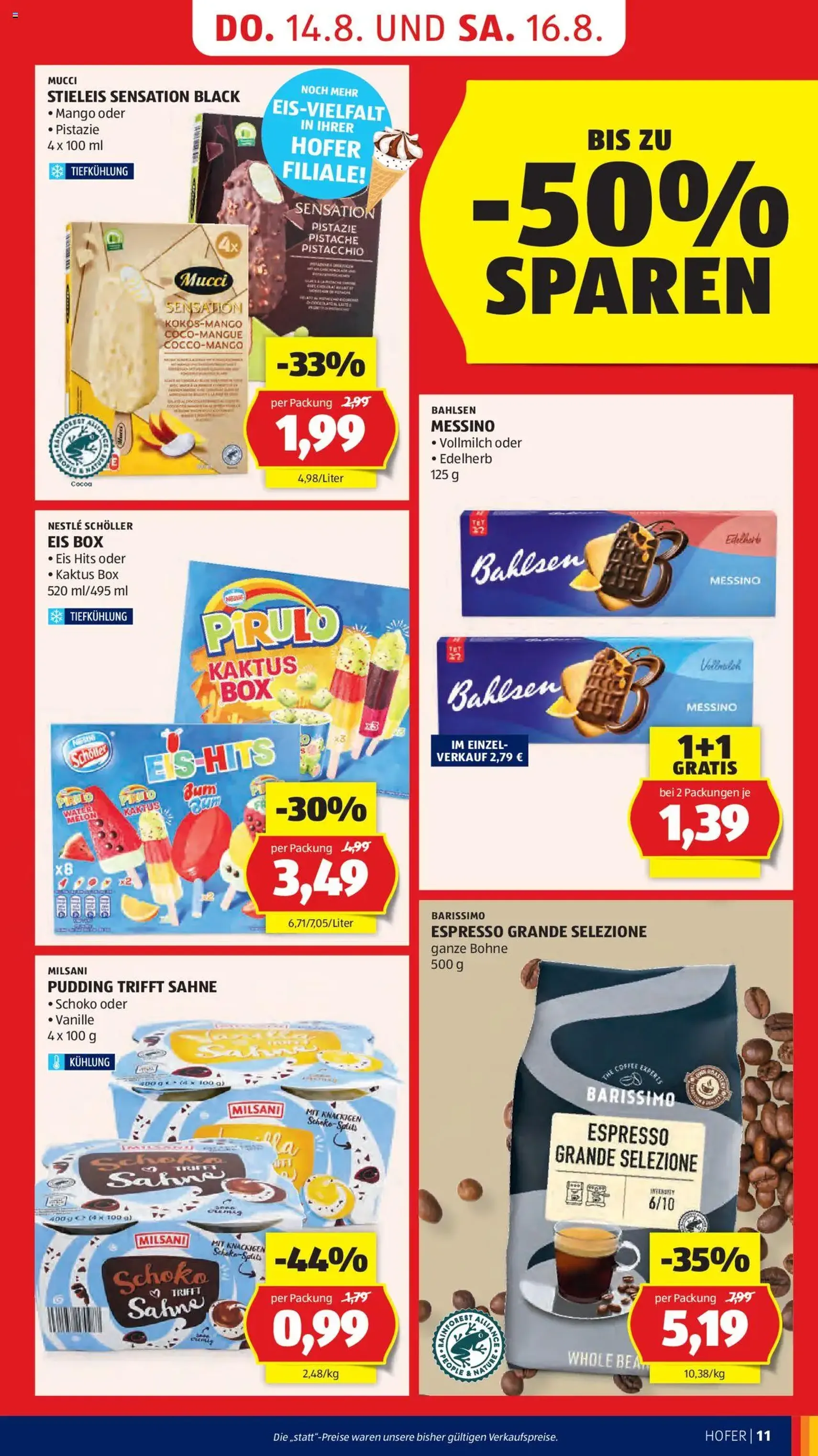 Hofer Flugblatt - Gültiger Prospekt ab 14.08.2025, Seite 13 von insgesamt 45