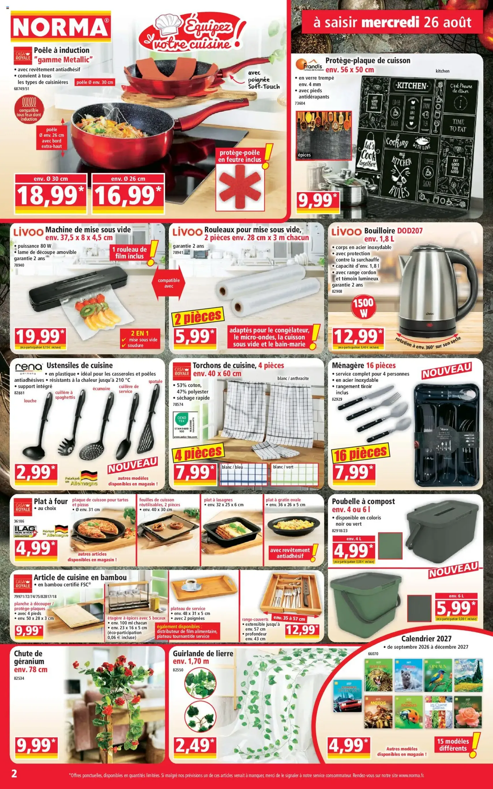 Norma catalogue - brochure valable à partir du 26/08/2026, page 2 sur 12