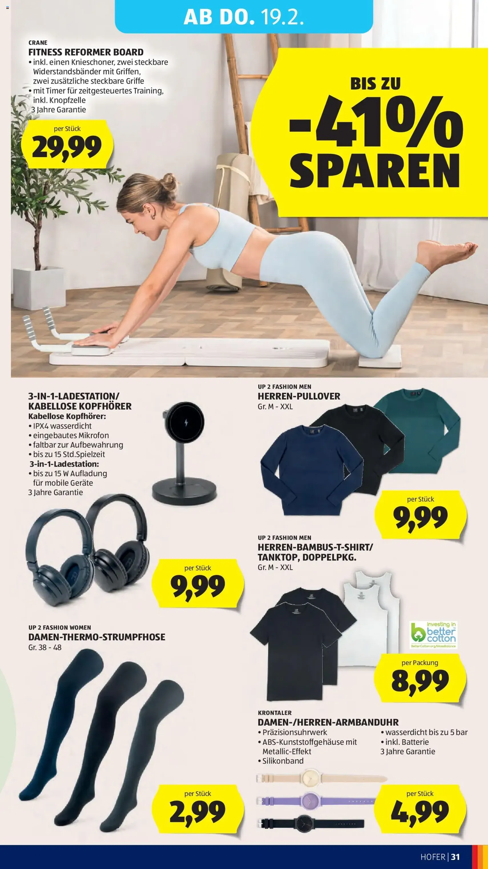 Hofer Flugblatt - Gültiger Prospekt ab 13.02.2026, Seite 35 von insgesamt 41