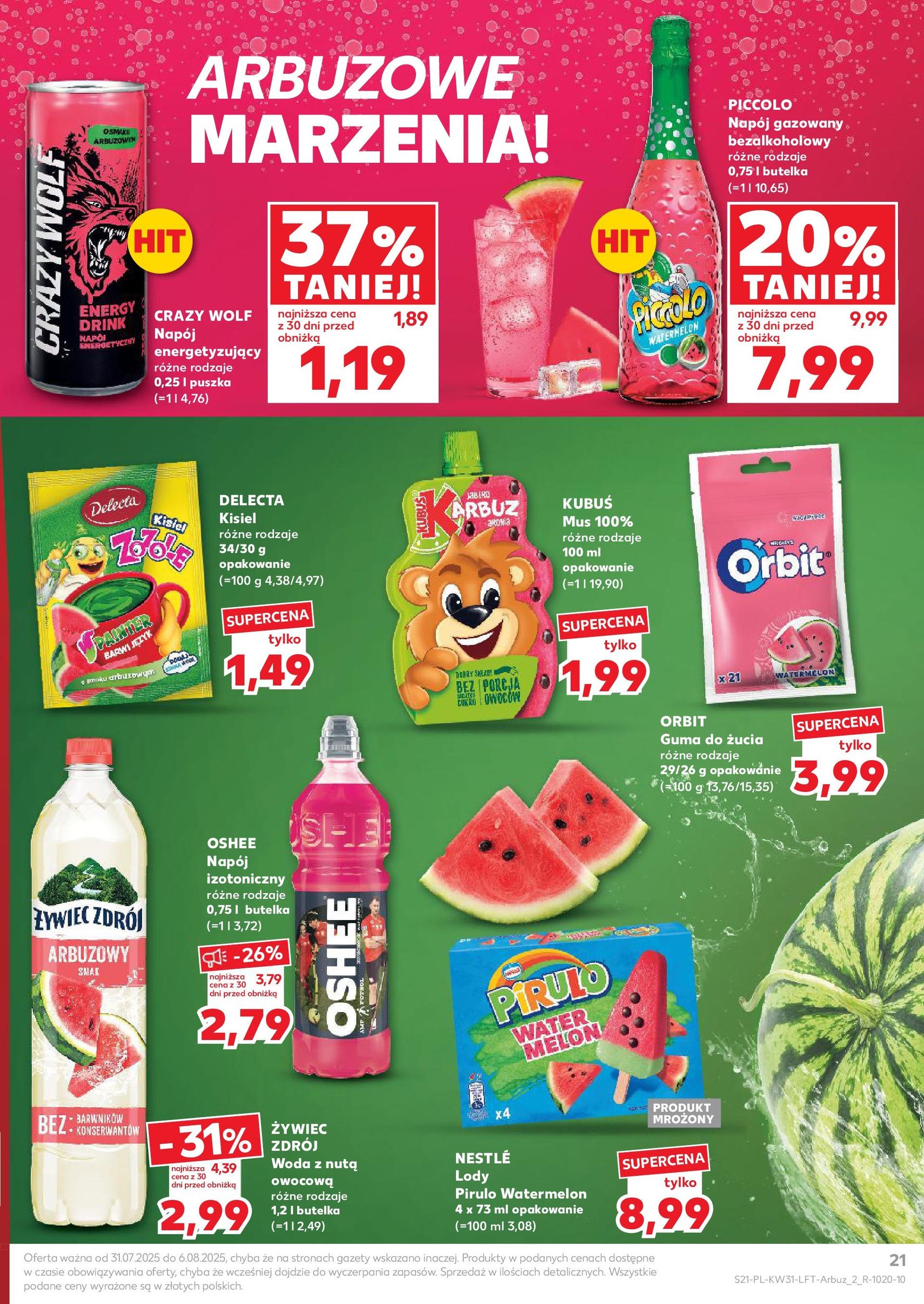 Kaufland gazetka - ważny gazetka od 31.07.2025 strona 21 z 54 Kaufland gazetka - ważny gazetka od 31.07.2025 strona 21 z 54