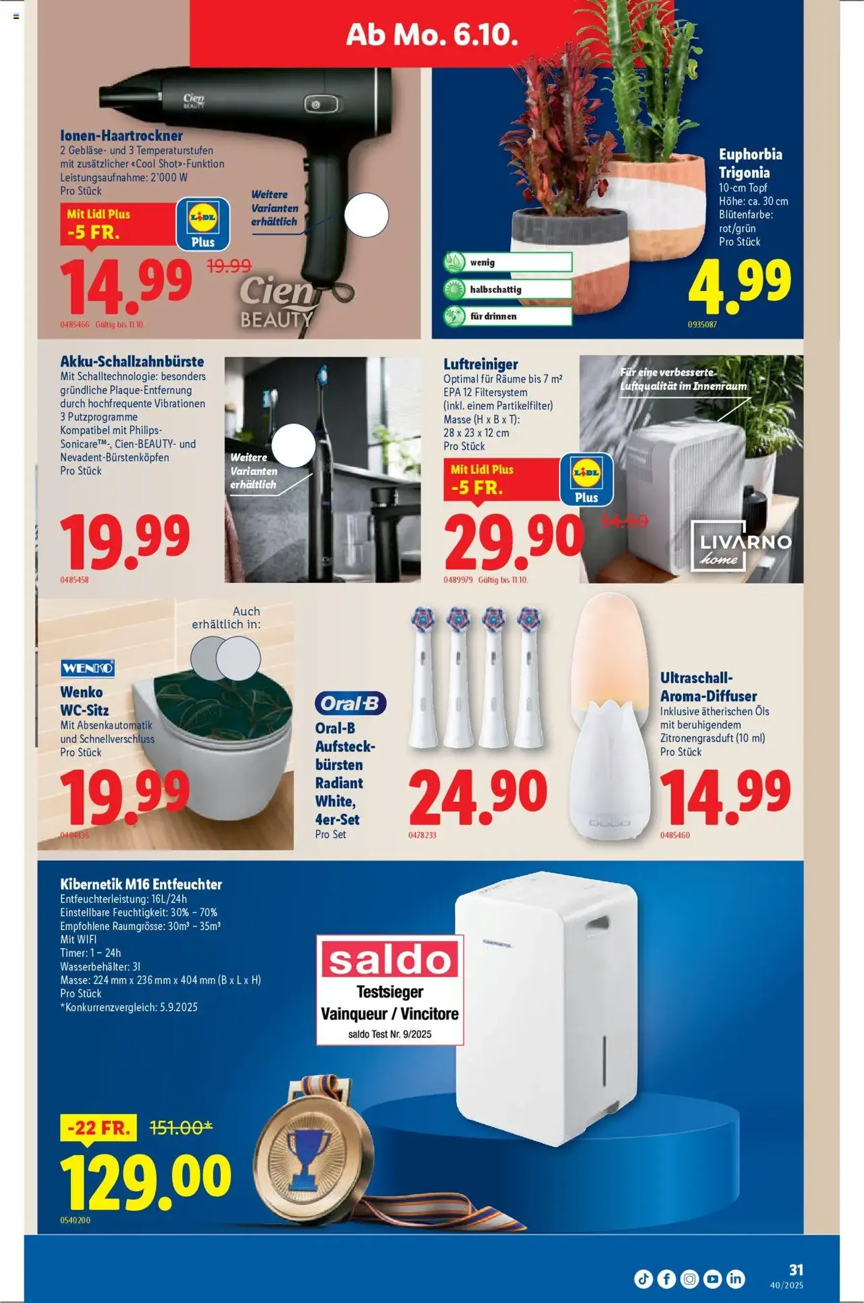Lidl Aktionen - Gültiger Prospekt ab 02.10.2025, Seite 31 von insgesamt 36
