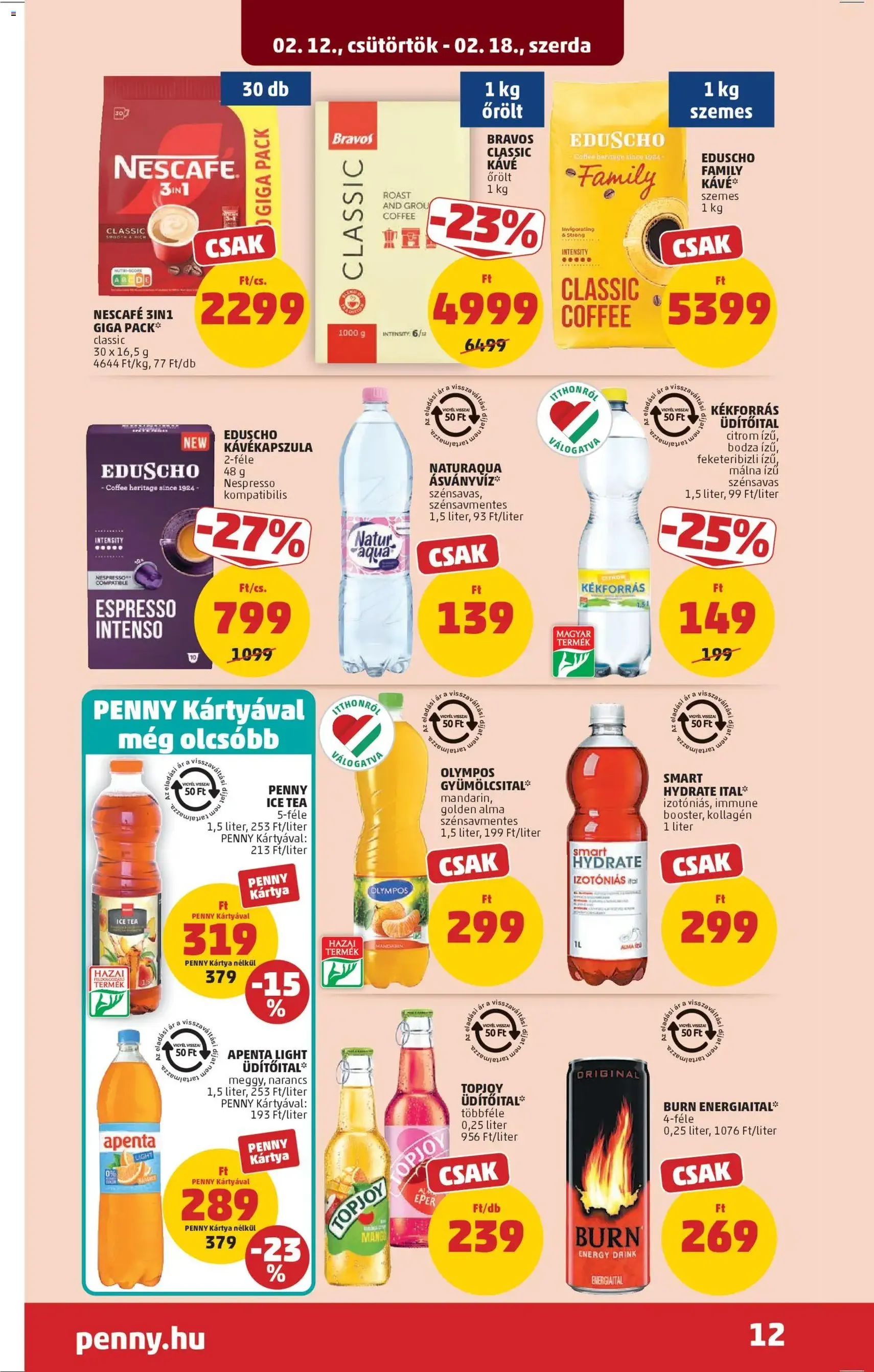 PENNY Akciós újság - 2026.02.12. érvényes szórólap 16 oldal 42 oldalból