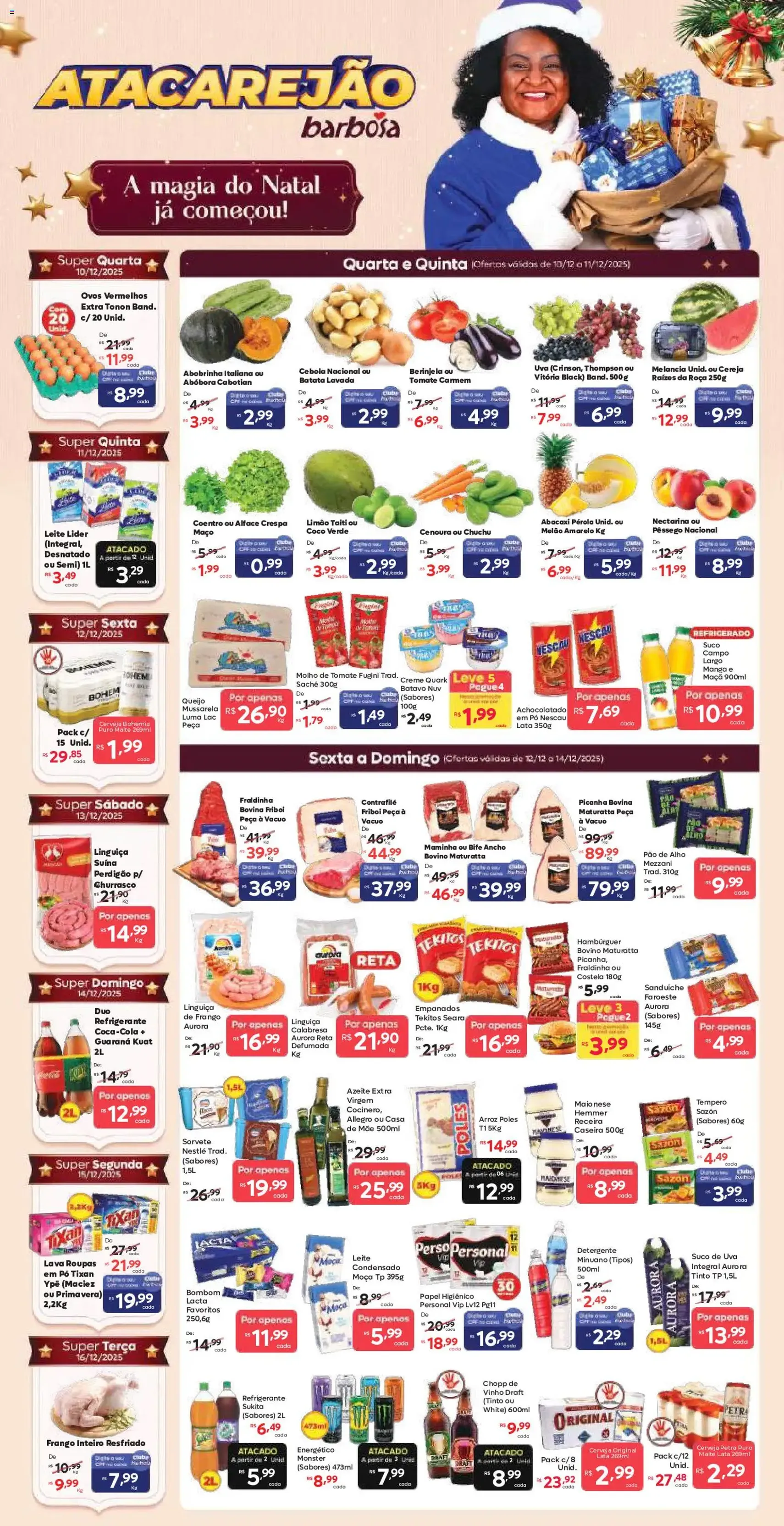 Barbosa Supermercados - Ofertas da semana - folheto válido a partir de 10/12/2025 página 1 de 4