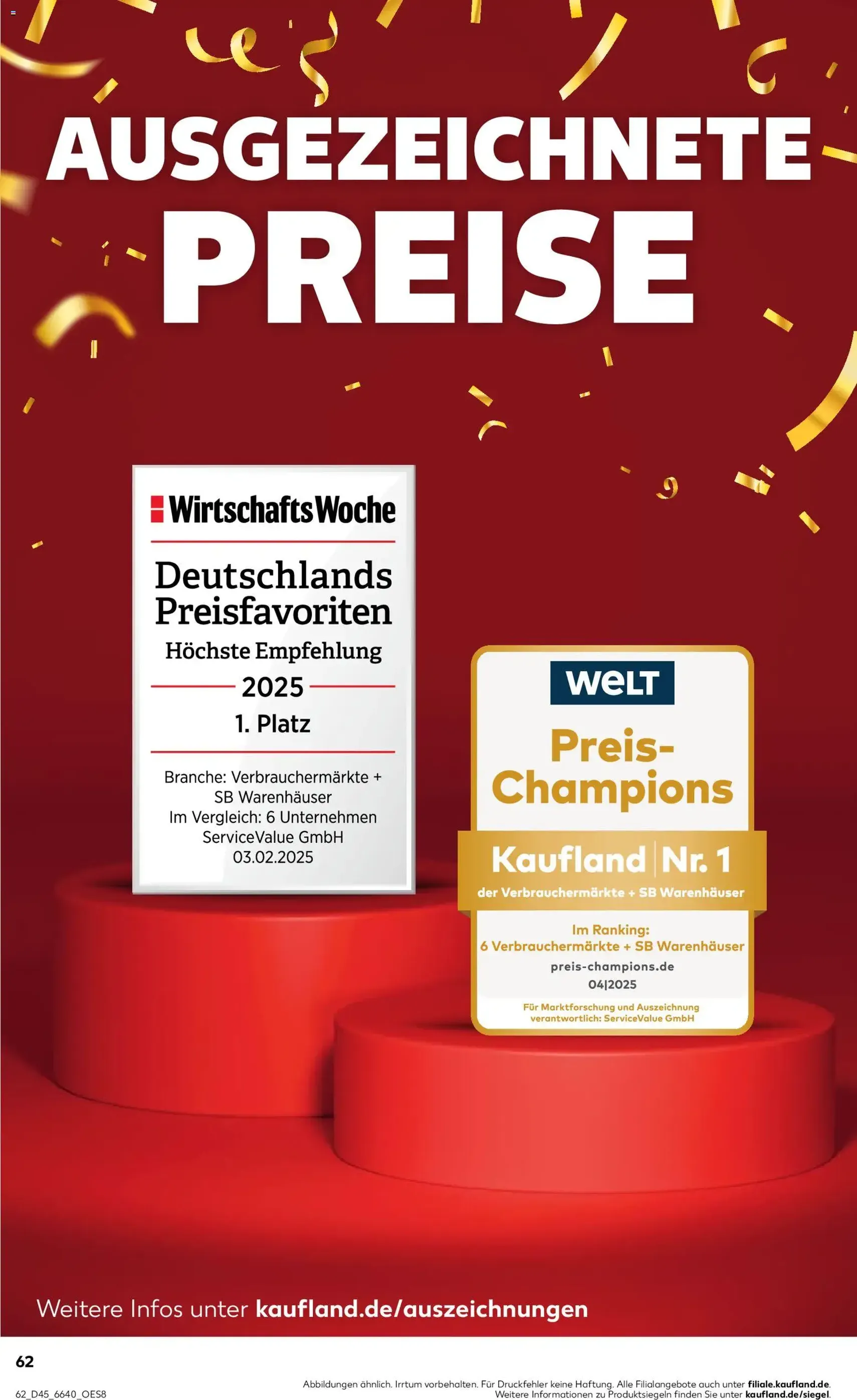 Kaufland Prospekt - Gültiger Prospekt ab 06.11.2025, Seite 62 von insgesamt 64
