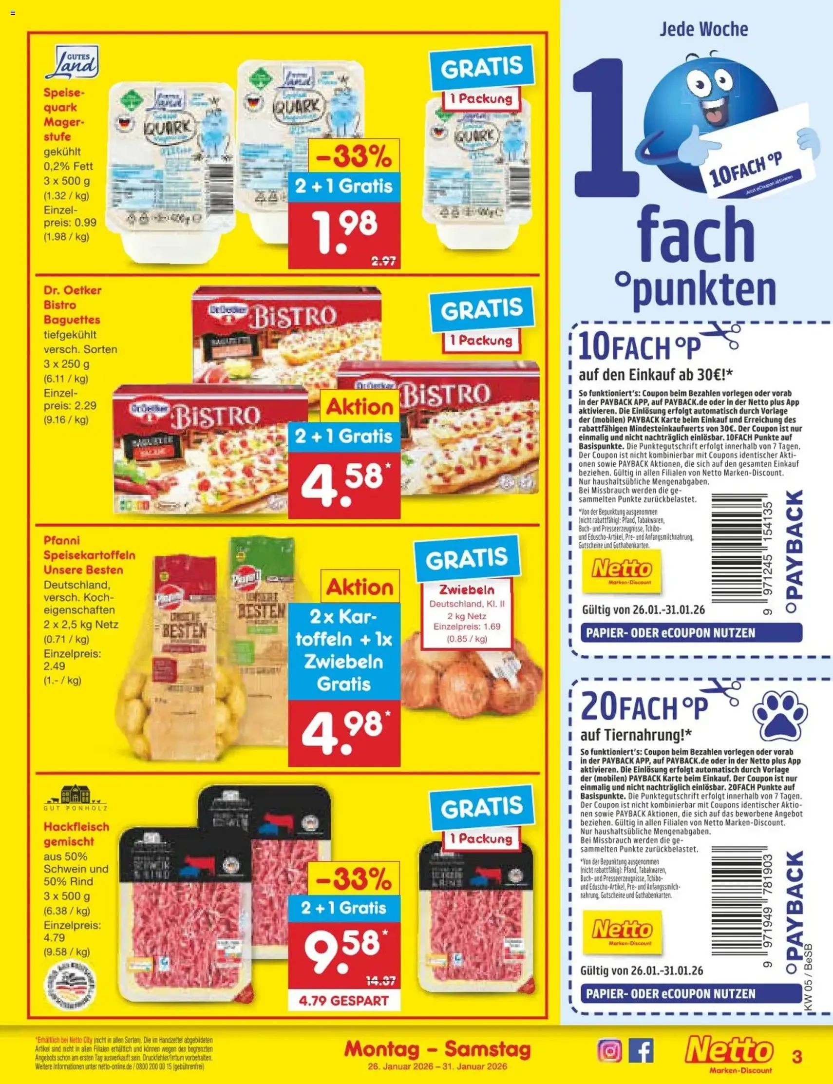 Netto Marken-Discount Prospekt - Gültiger Prospekt ab 26.01.2026, Seite 3 von insgesamt 57