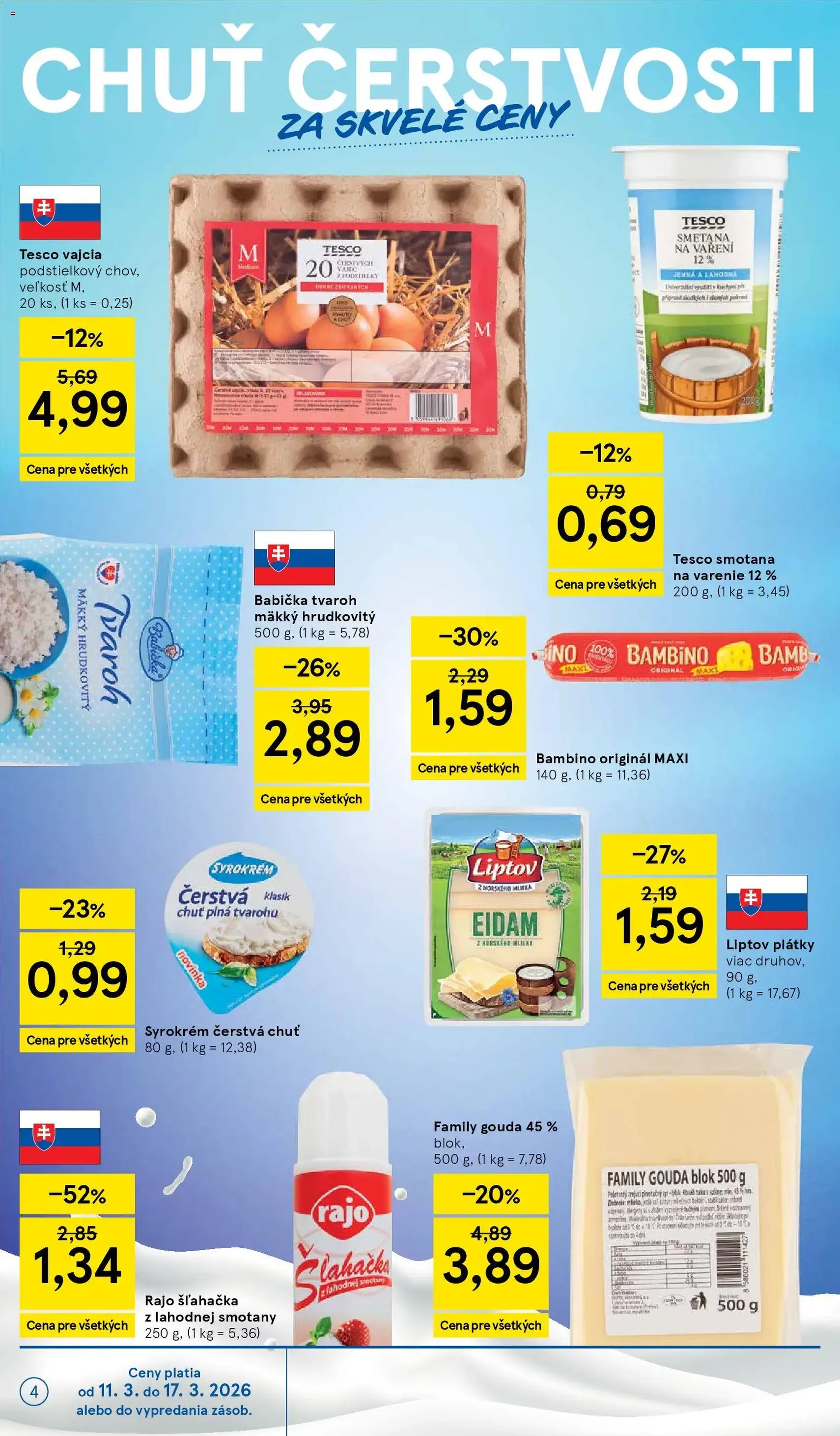 Tesco Hypermarket - leták - platný leták od 11.03.2026 strana 4 z 48
