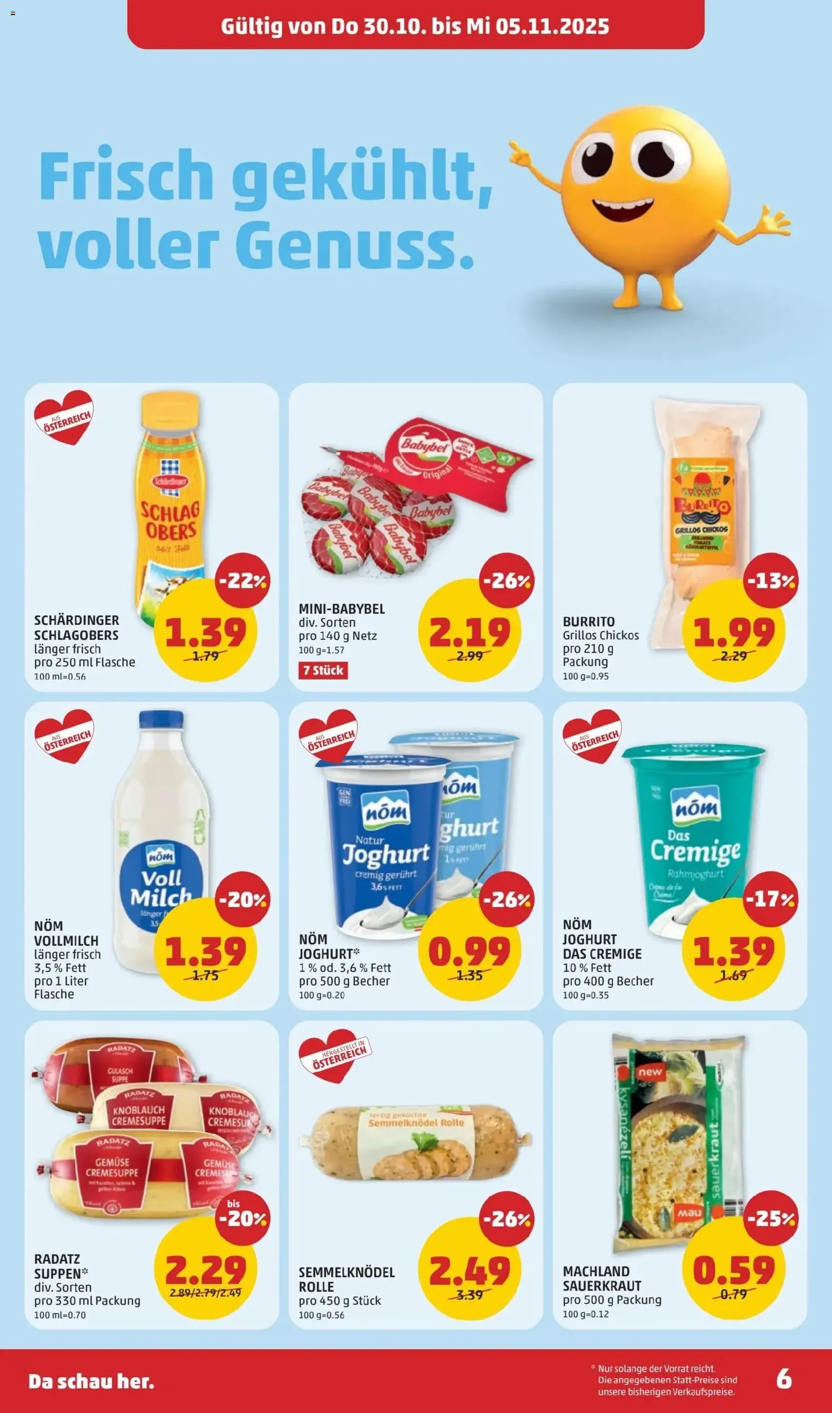 Penny Markt Flugblatt - Gültiger Prospekt ab 30.10.2025, Seite 6 von insgesamt 32 Penny Markt Flugblatt - Gültiger Prospekt ab 30.10.2025, Seite 6 von insgesamt 32