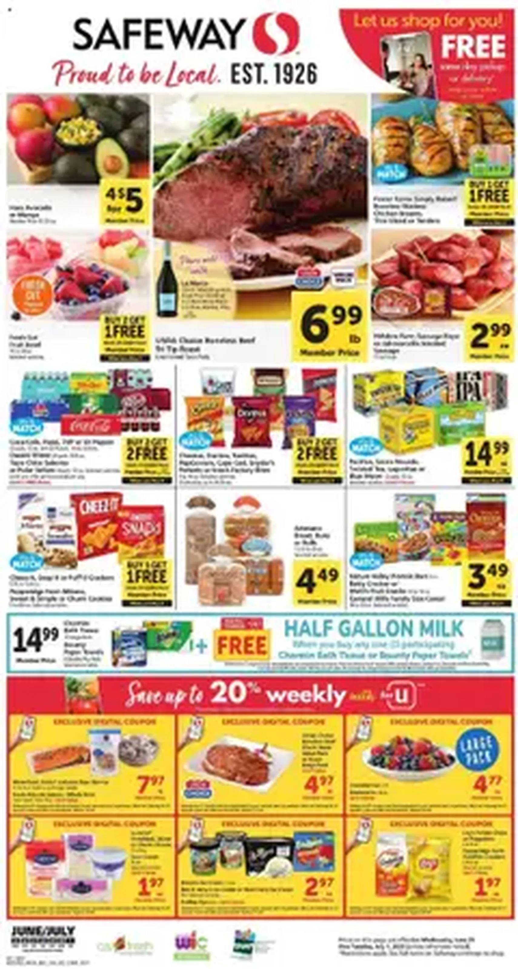 Safeway Weekly Ad - valid flyer from 06/25/2025, page 1 of 1