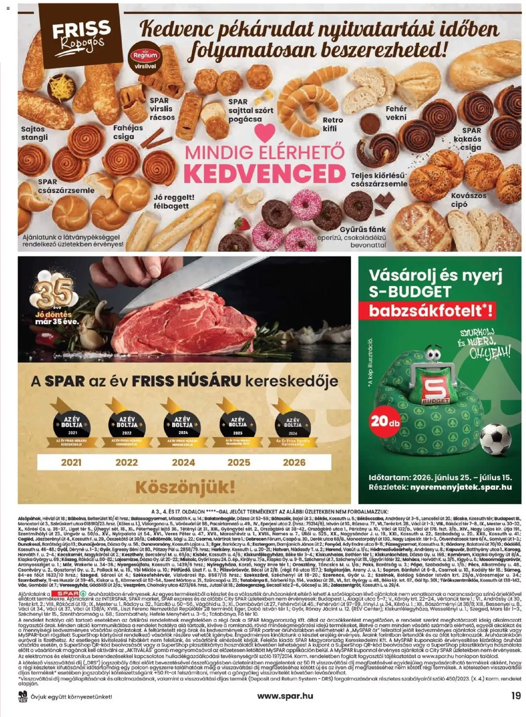 Spar akciós újság - 2026.06.25. érvényes szórólap 19 oldal 20 oldalból