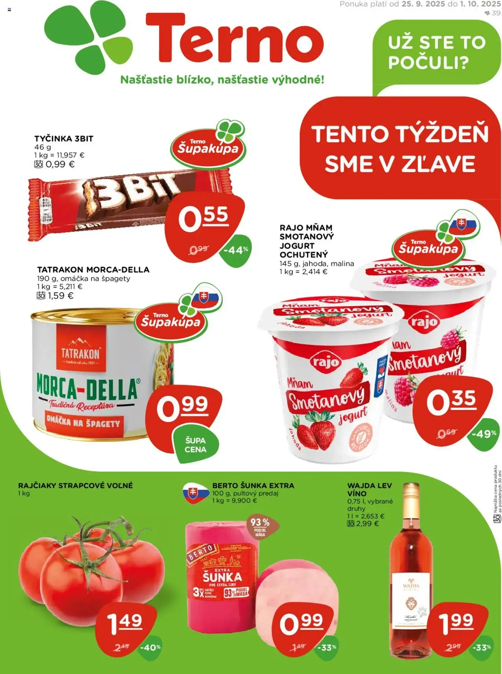 Terno leták - platný leták od 25.09.2025 strana 1 z 20