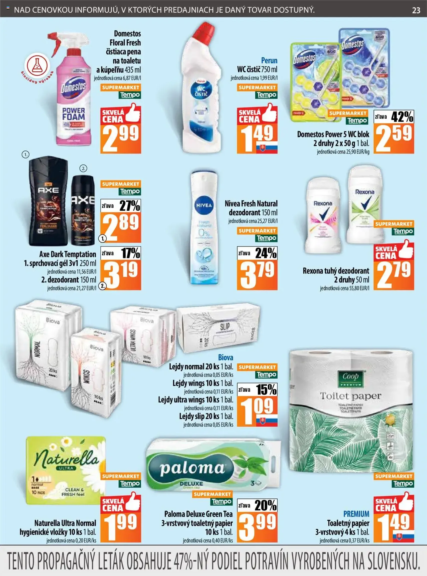 COOP Jednota leták - platný leták od 25.09.2025 strana 23 z 28