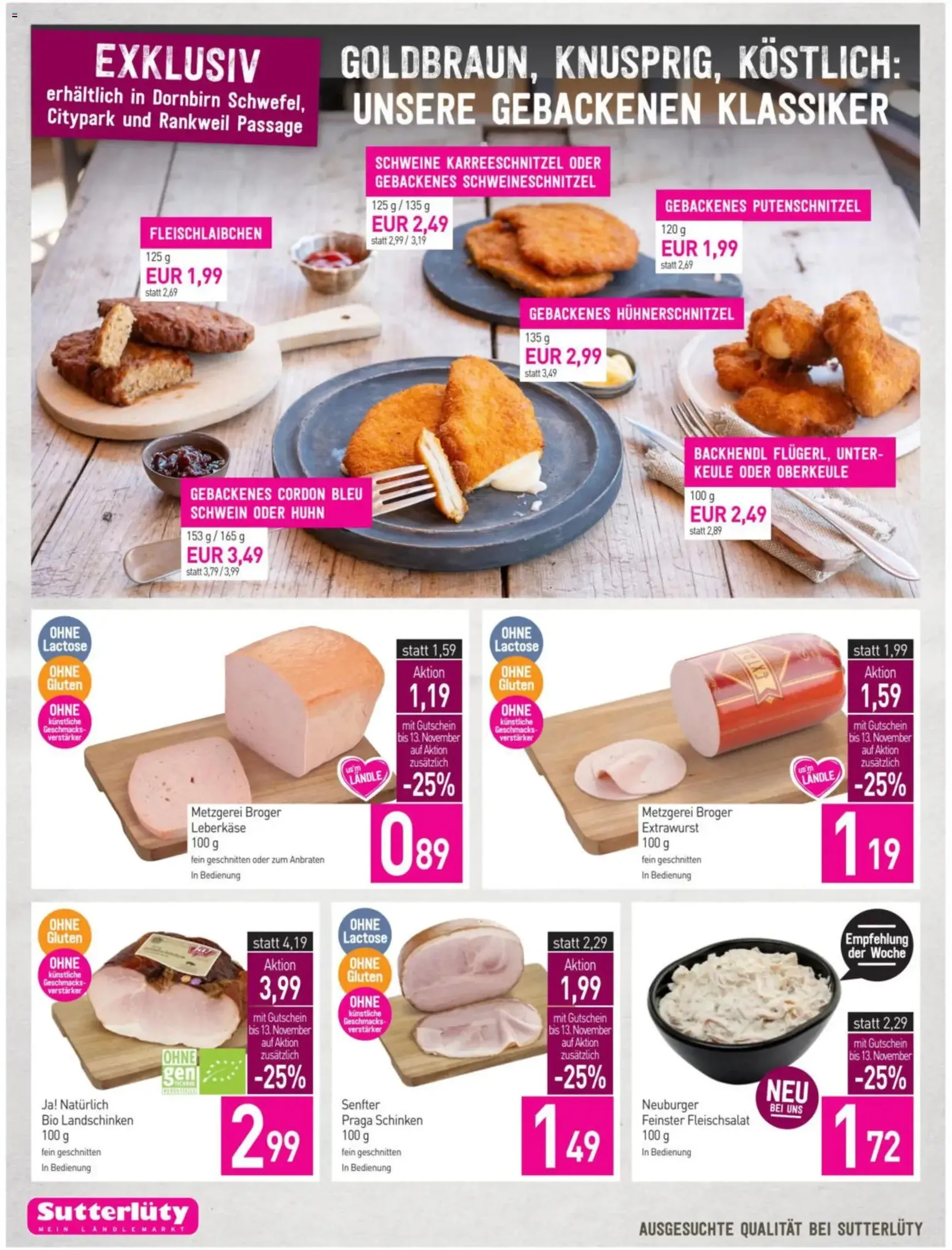 Sutterlüty Flugblatt - Gültiger Prospekt ab 05.11.2025, Seite 10 von insgesamt 24