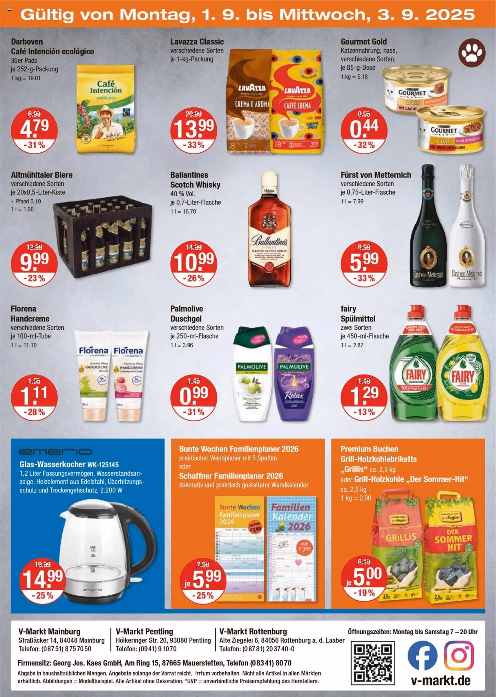 V-Markt - Hallertau/Oberpfalz - Gültiger Prospekt ab 28.08.2025, Seite 20 von insgesamt 22 V-Markt - Hallertau/Oberpfalz - Gültiger Prospekt ab 28.08.2025, Seite 20 von insgesamt 22