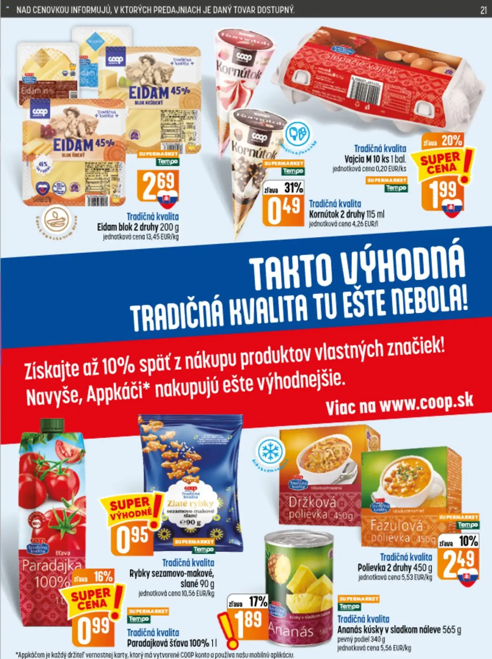 COOP Jednota leták - platný leták od 10.09.2026 strana 21 z 32