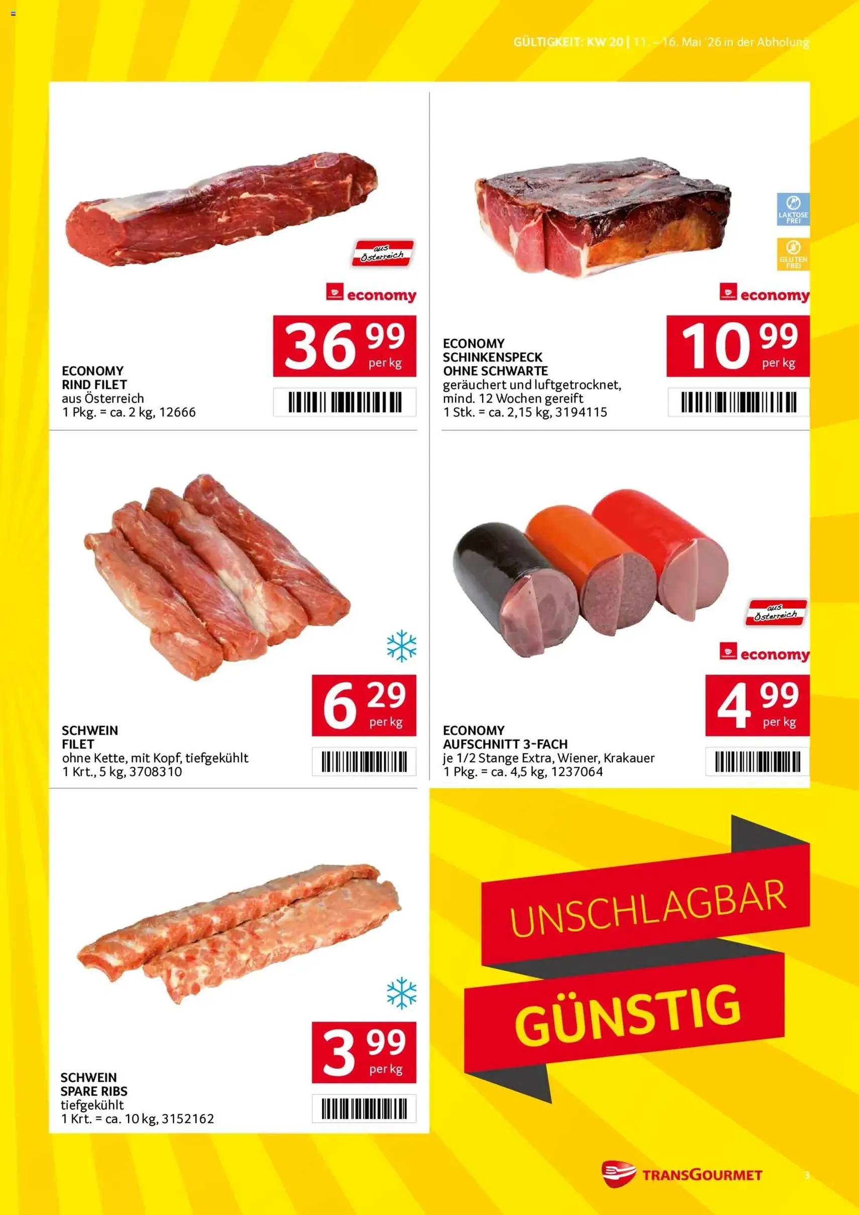 Transgourmet Flugblatt - Gültiger Prospekt ab 11.05.2026, Seite 3 von insgesamt 40