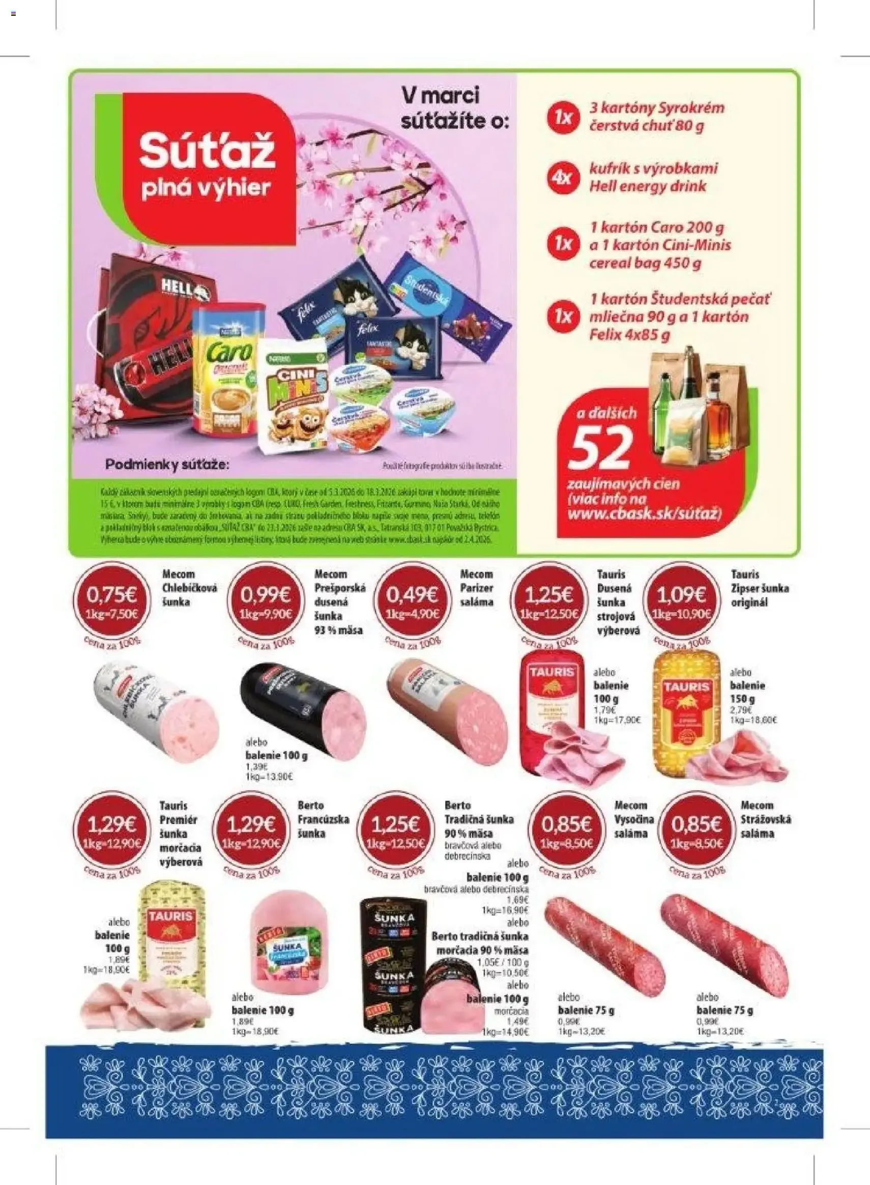 KARMEN CBA leták - platný leták od 05.03.2026 strana 2 z 32