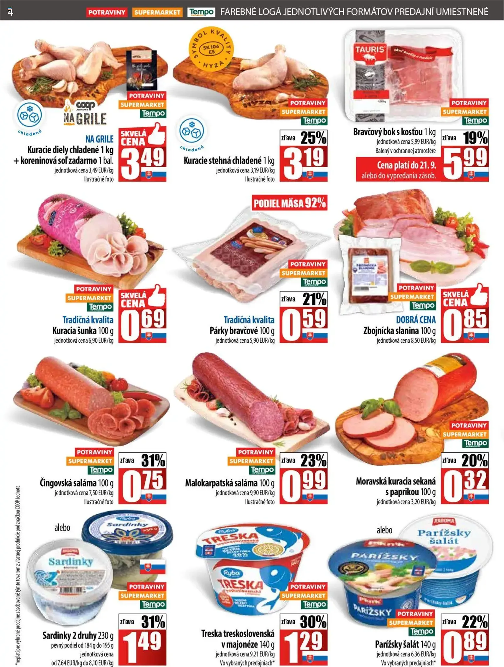 COOP Jednota leták - platný leták od 18.09.2025 strana 4 z 28