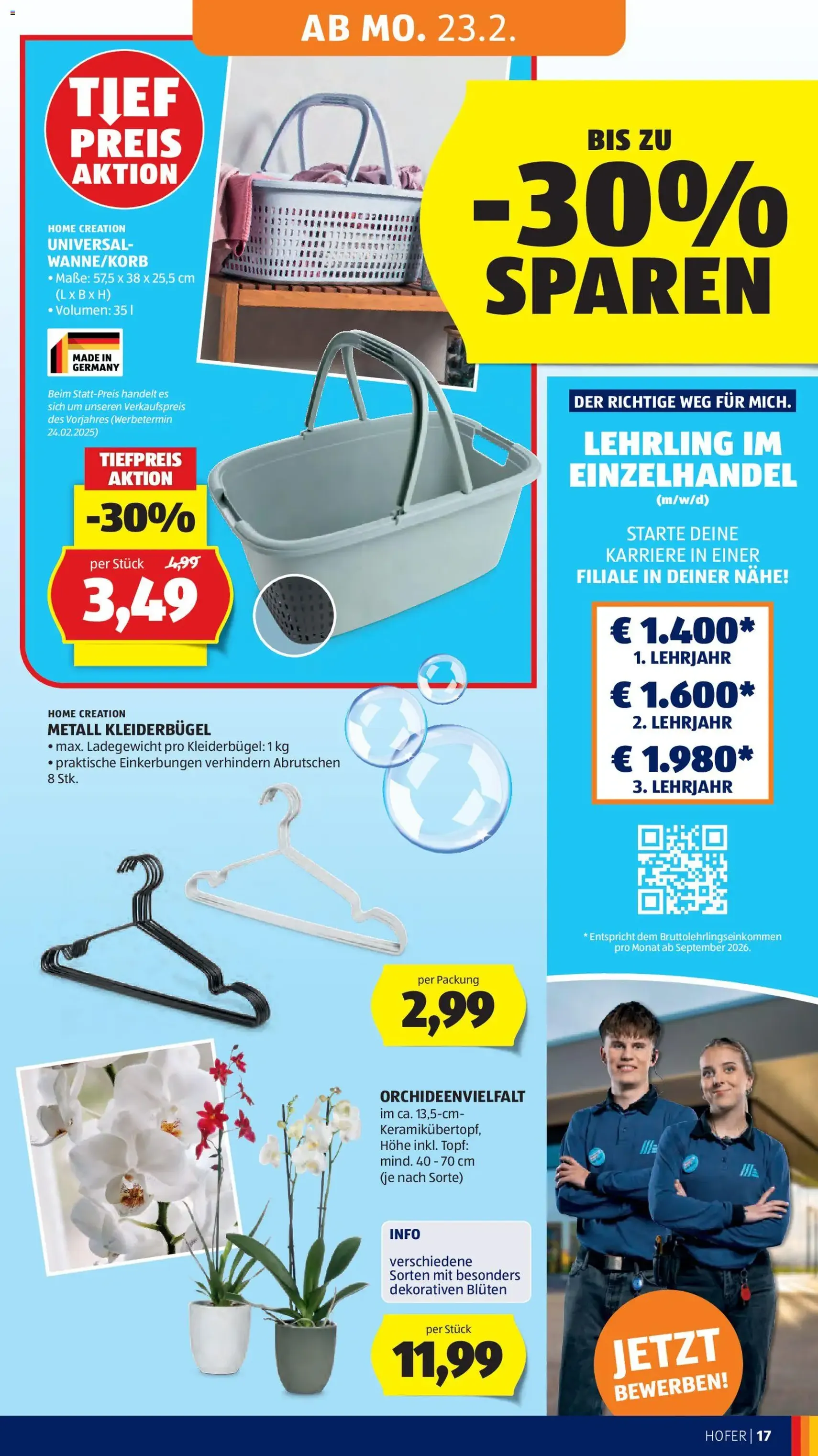 Hofer Flugblatt - Gültiger Prospekt ab 20.02.2026, Seite 21 von insgesamt 37