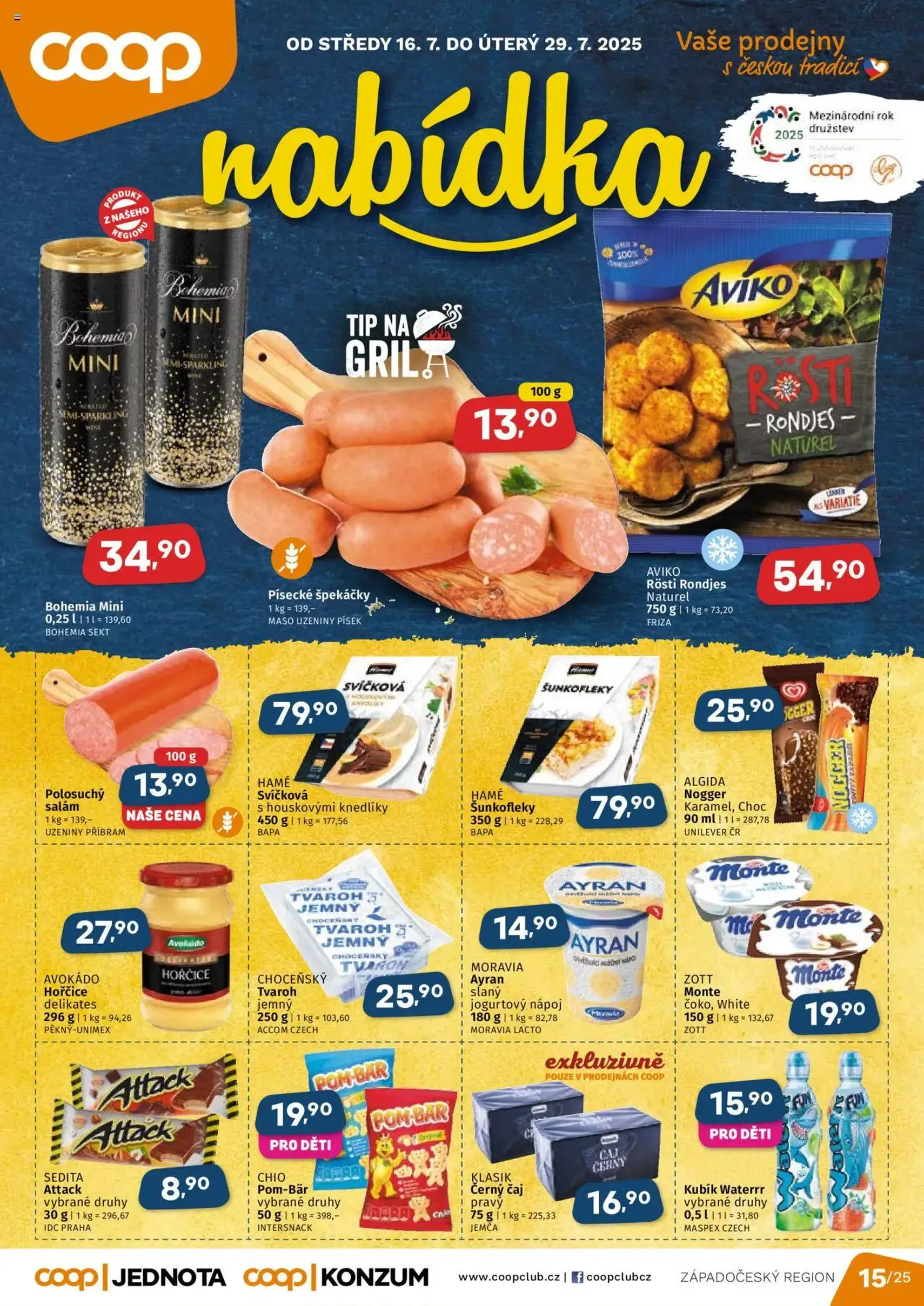 Coop leták - Západočeský region - platný leták od 16.07.2025 strana 1 z 4