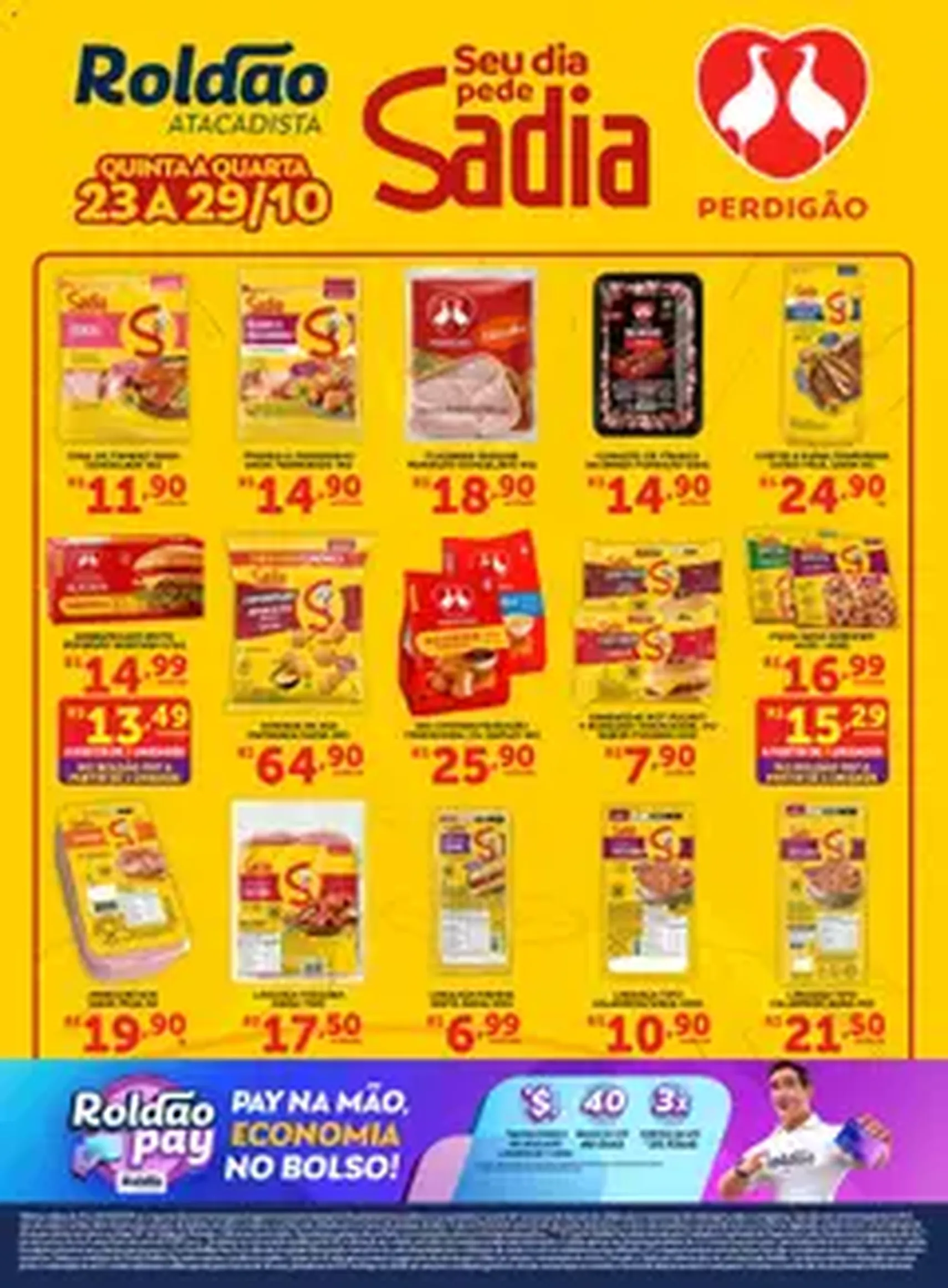 Roldão - Ofertas Seu Dia Pede Sadia - folheto válido a partir de 23/10/2025 página 1 de 1