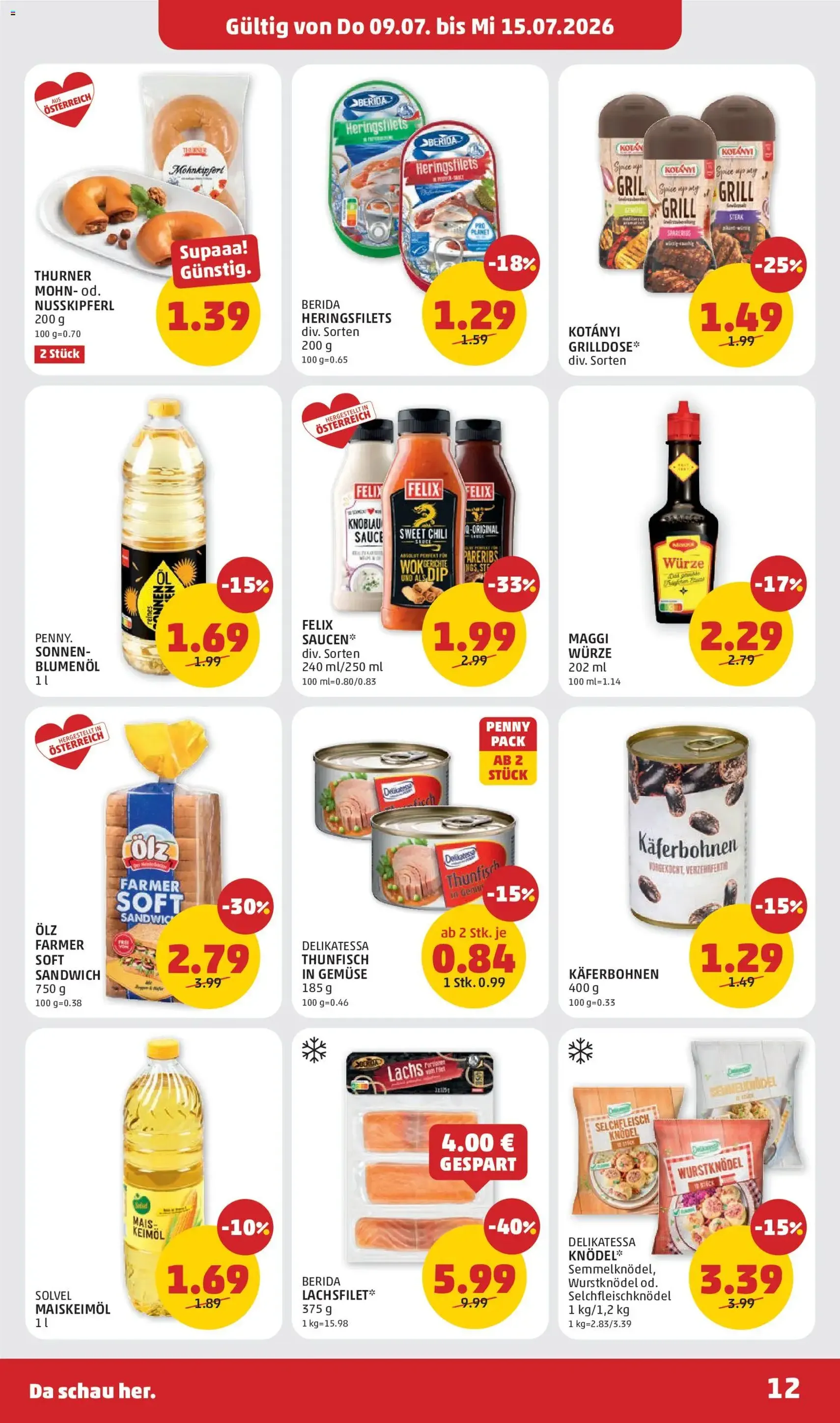 Penny Markt Flugblatt - Gültiger Prospekt ab 09.07.2026, Seite 12 von insgesamt 28